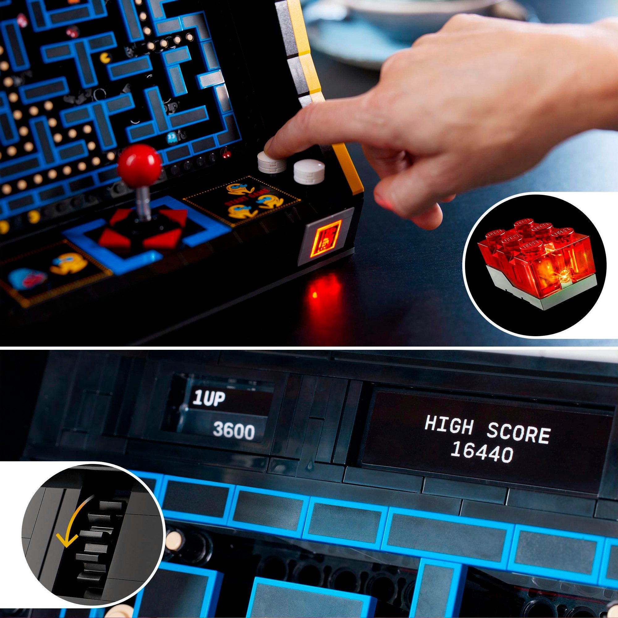 LEGO® LEGO Icons PAC-MAN Spielautomat, Spielbausteine – Bild 5 von 5