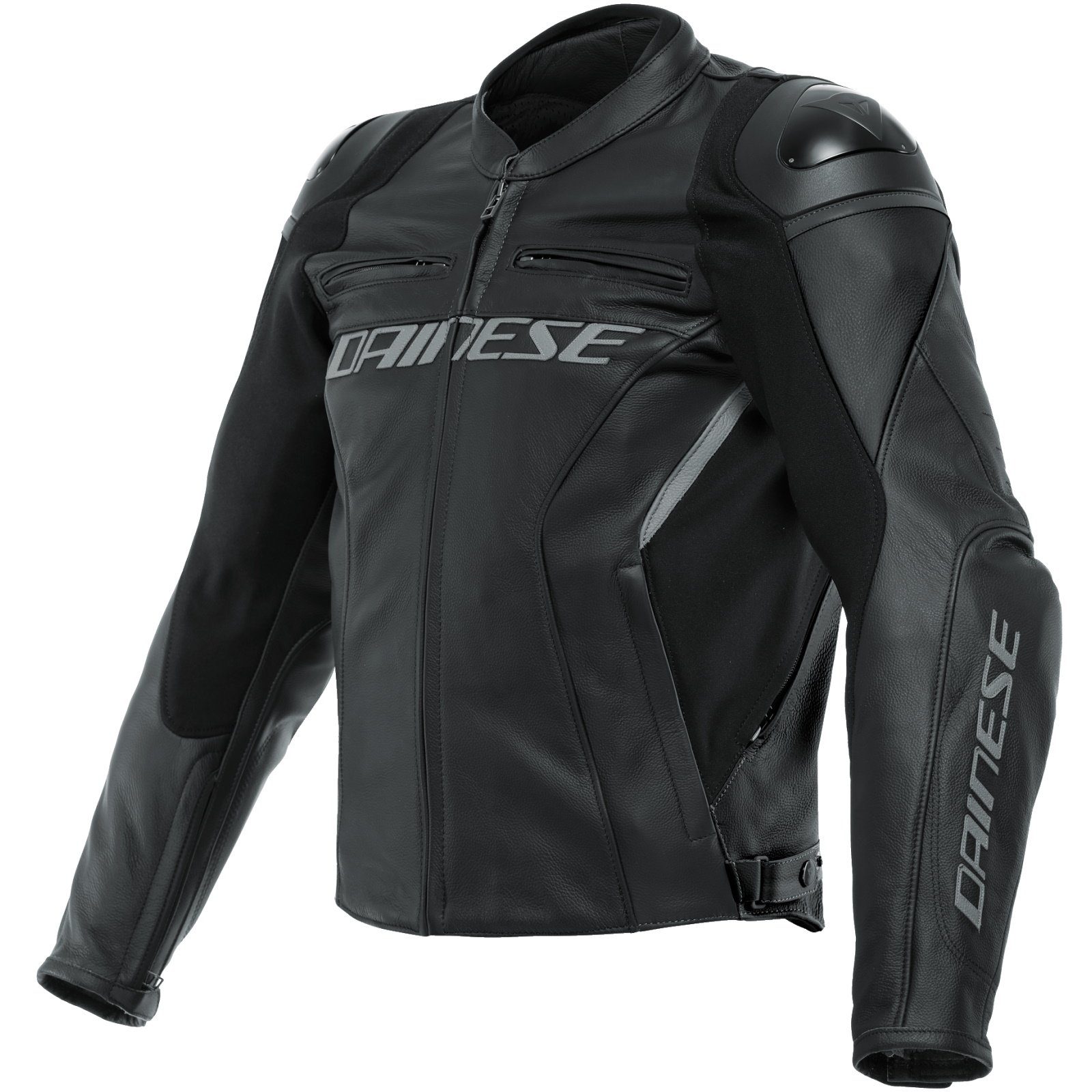 Dainese Motorradjacke Dainese Racing 4 Lederjacke Schwarz / Schwarz 26