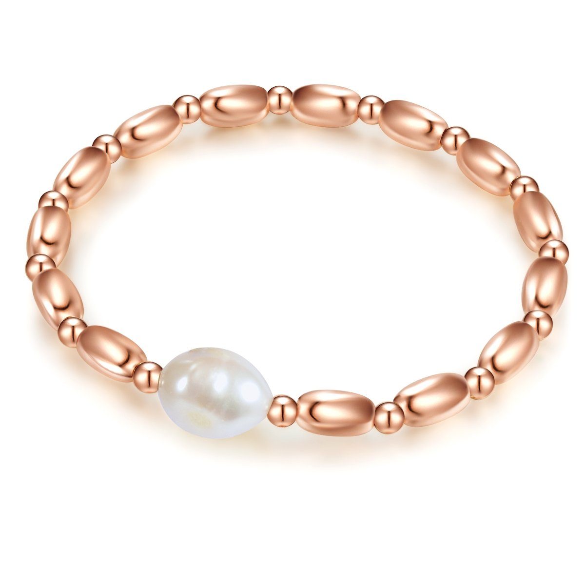 Lulu & Jane Perlenarmband roségold, Messing günstig online kaufen