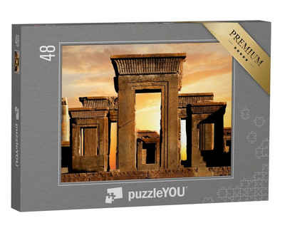 puzzleYOU Puzzle Persepolis: Blick auf den Iran bei Sonnenaufgang, 48 Puzzleteile, puzzleYOU-Kollektionen Iran, Asien
