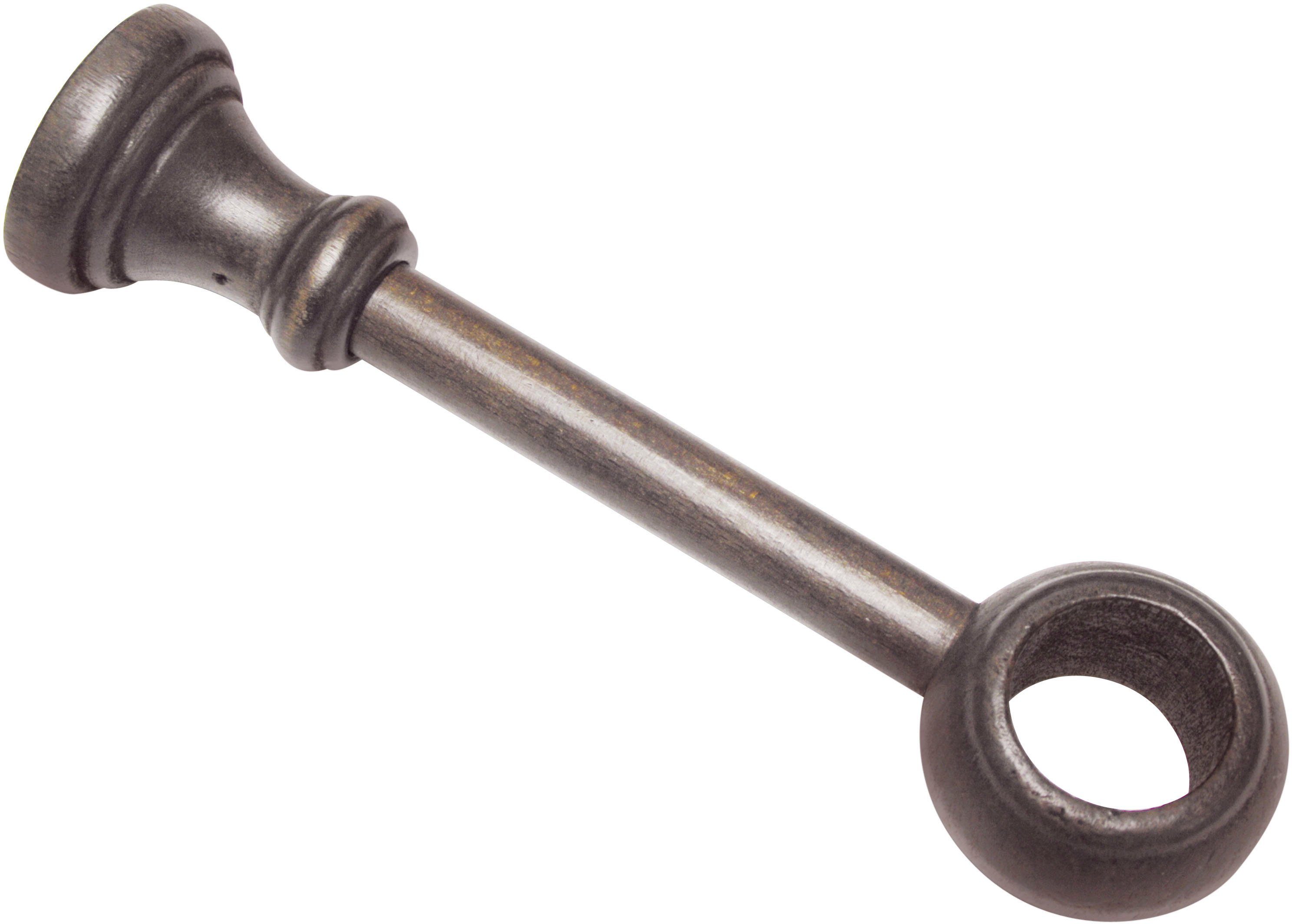 GARDINIA Gardinenstangenhalter Träger geschlossen für Ã˜ 28 mm, Gardinenstangen, (1-St), Serie Gardinenstangen-Set Lugano Classic Ã˜ 28 mm