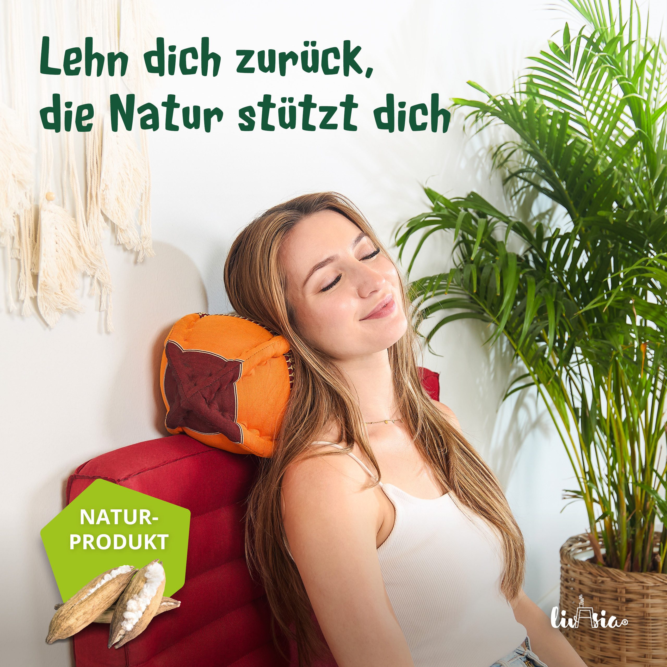 livasia Nackenstützkissen Papayakissen, vegan und handgefertigt, günstig online kaufen