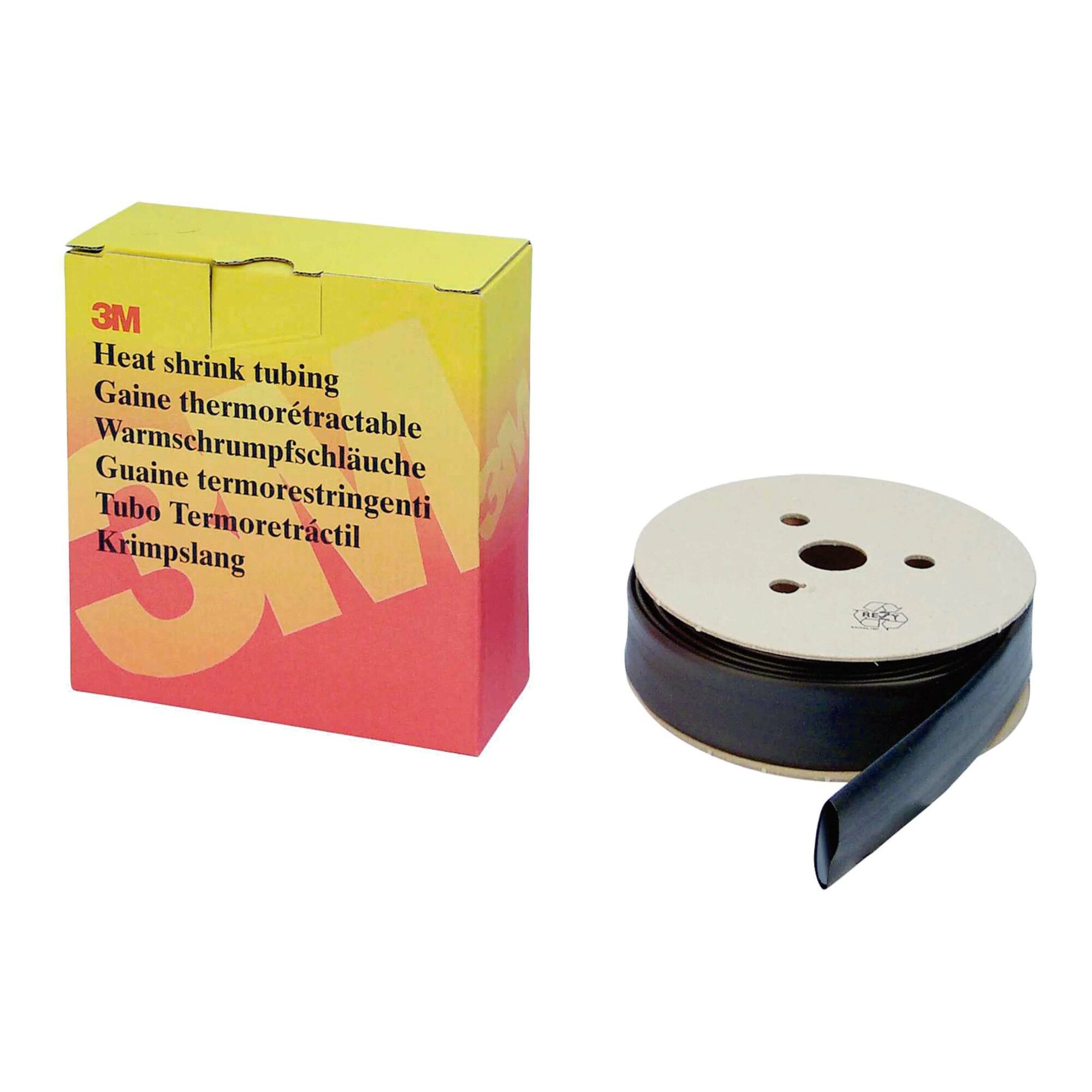 3M Geflechtschlauch 3M Deutschland Warmschrumpfschlauch Rolle 12,7/6,4 mm,sw,dw. HSR sw