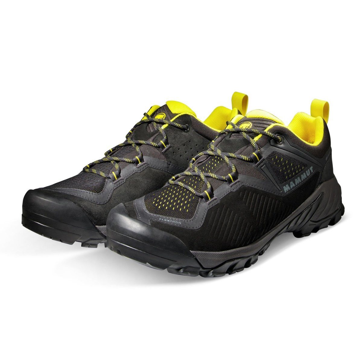 Sapuen Low GTX (Veloursleder, wasserdicht) schwarz/gelb Herren Wanderschuh