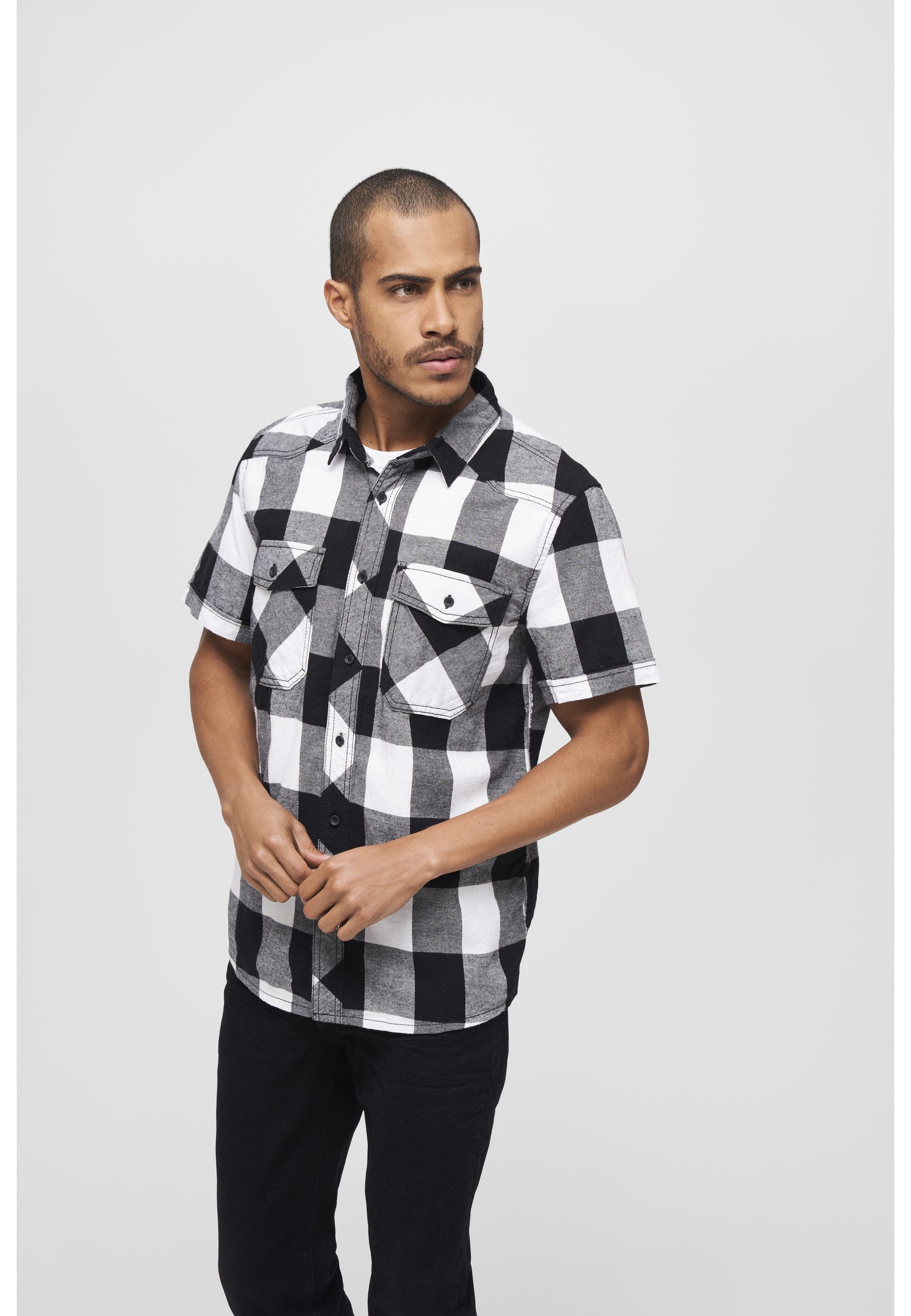 Brandit Karohemd Brandit Herren Checkshirt Halfsleeve (1-tlg)