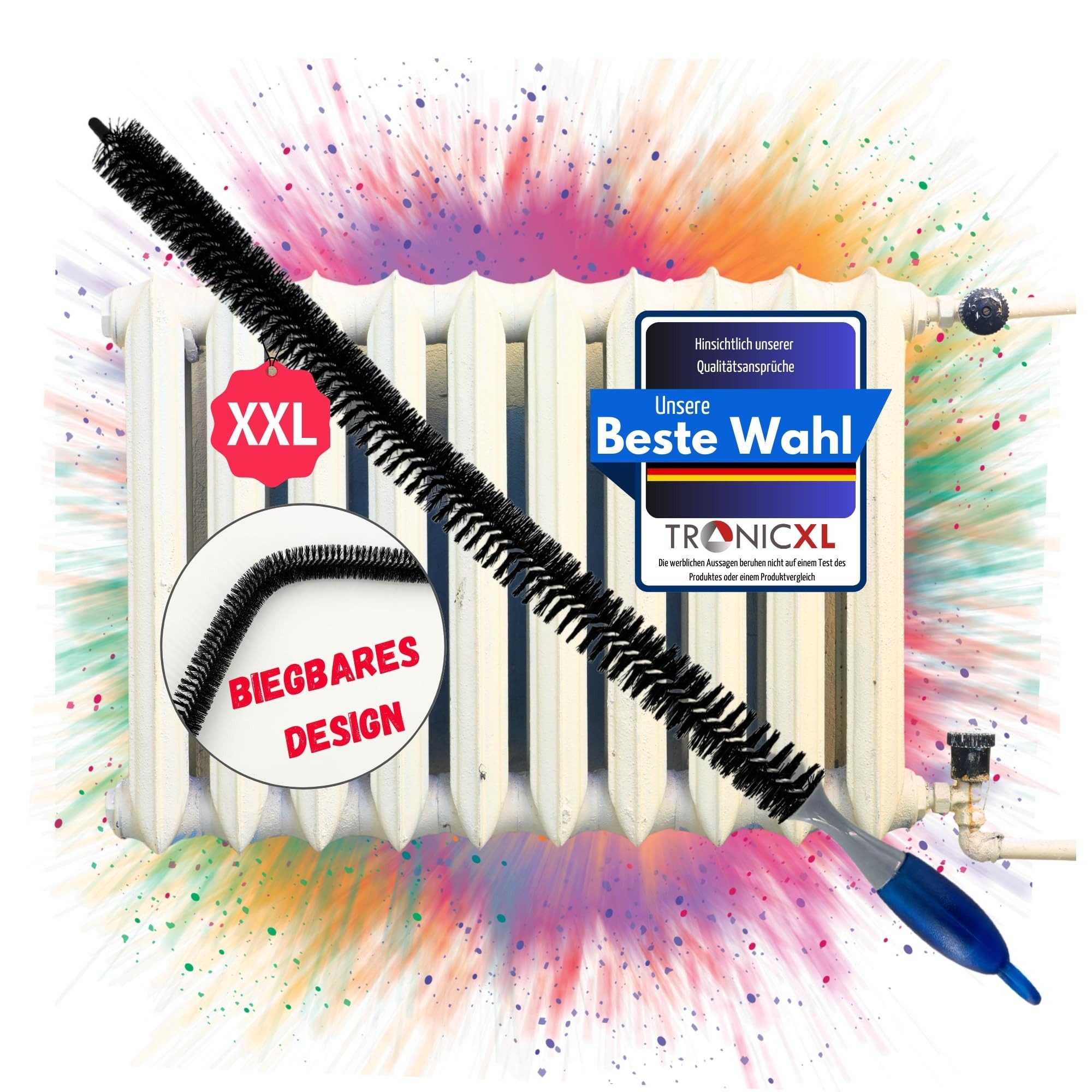 TronicXL Fugenbürste Heizkörperbürste Heizungsreiniger Heizung Heizkörper B günstig online kaufen