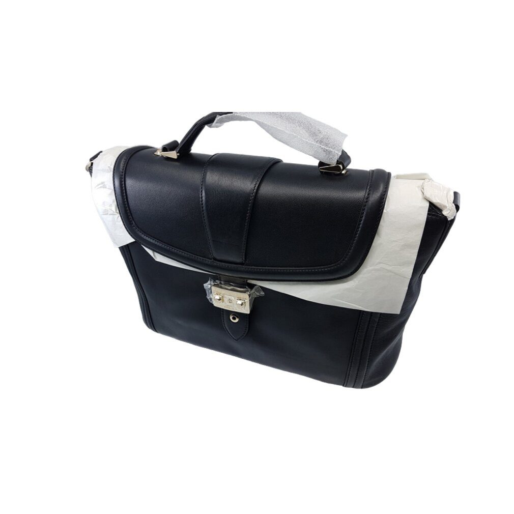 Lancel Schultertasche Lederhandtasche Schwarz