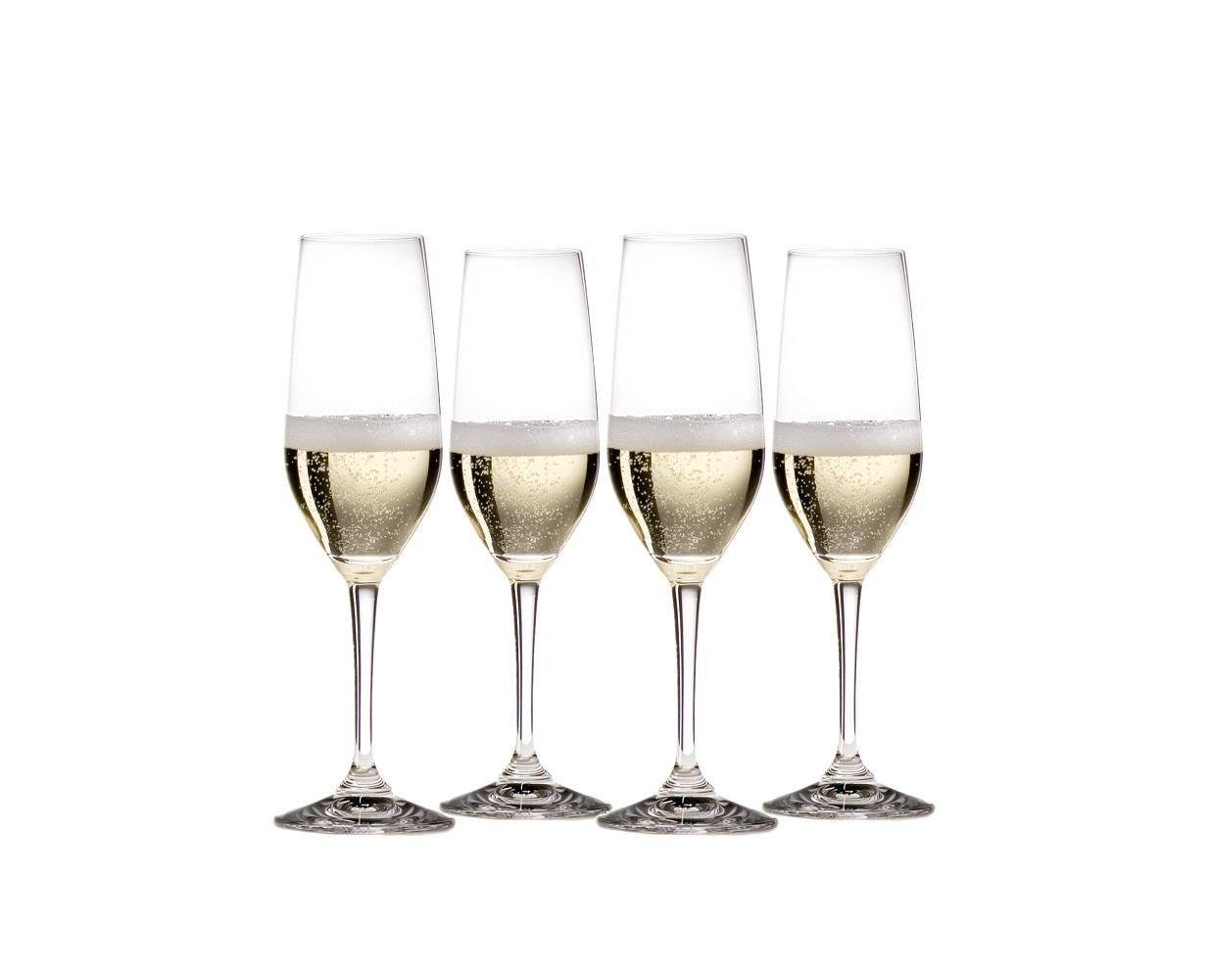 RIEDEL Glas Sektglas Riedel Vivant Champagner 4er Set, Glas