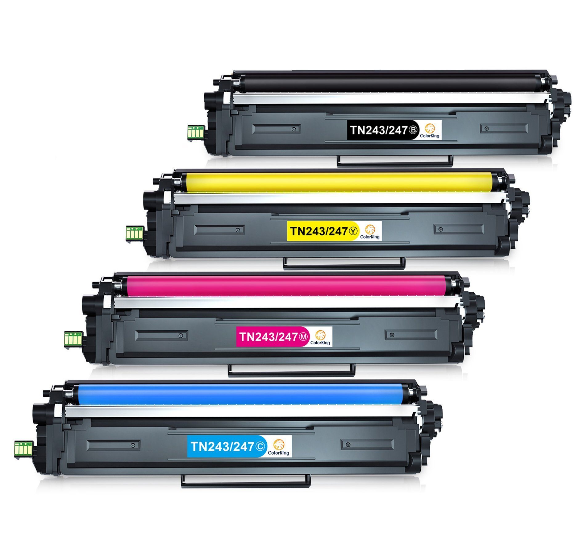 HL-L3230CDW Toner 4er-Pack HL-L3210CW), für MFC-L3710CW Brother TN247 (MFC-L3750CDW DCP-L3550CDW TN243BK, Kompatibel Tonerkartusche HL-L3270CDW TN L3510CDW 247 Ersatz als ColorKing MFC-L3730CDN MFC-L3770CDW