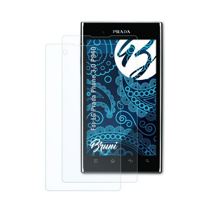 Bruni Schutzfolie für LG Prada Phone 3.0 P940 (2 Folien) praktisch unsichtbar