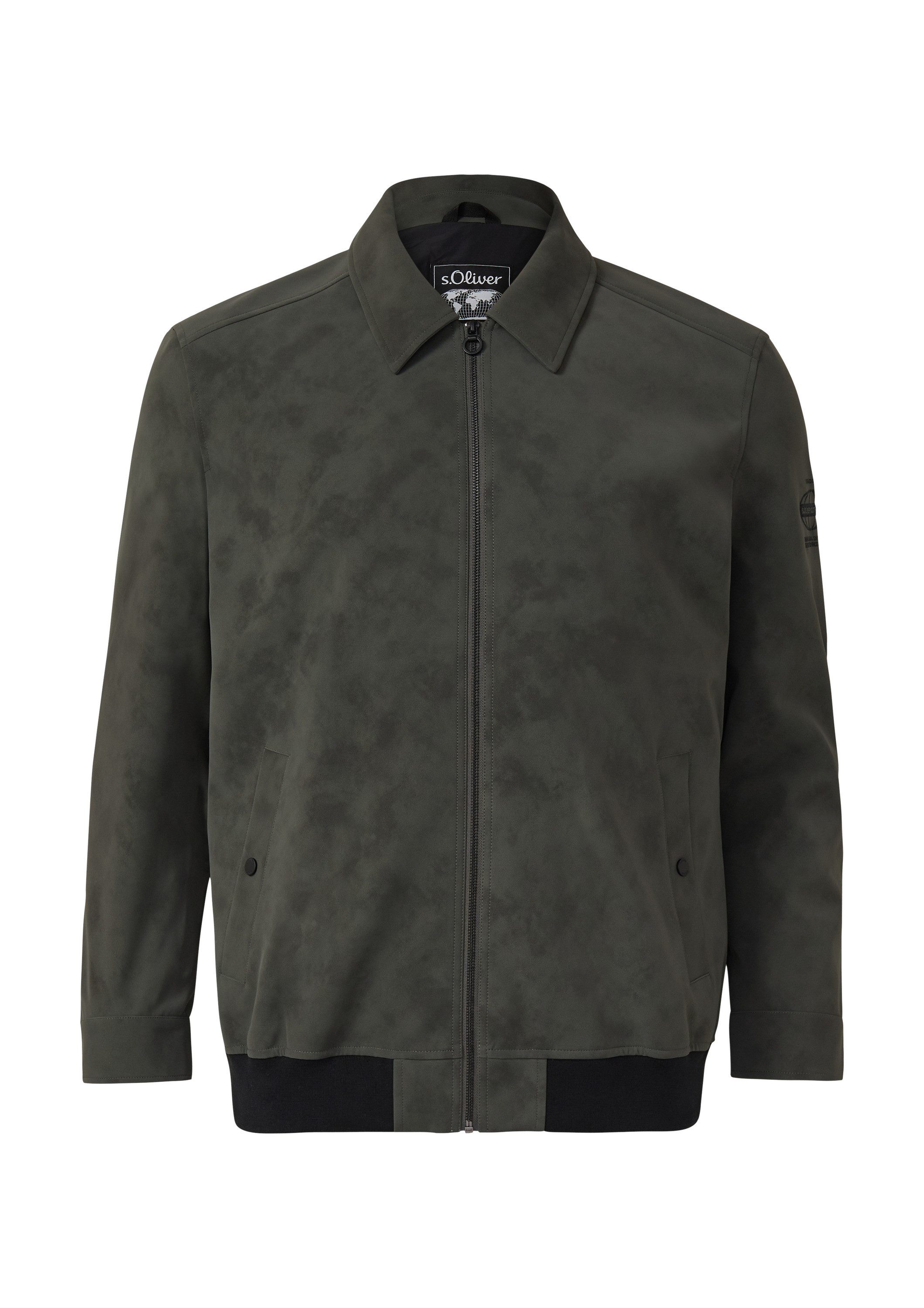 s.Oliver Funktionsjacke Outdoor-Jacke Outdoor-Jacke mit Coating und Metallreißverschluss