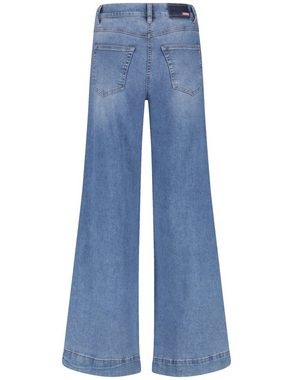 GERRY WEBER Stretch-Jeans Jeans MIRJA WIDE LEG mit Stickerei