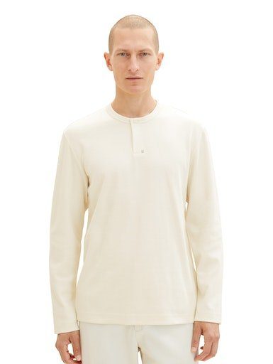 TOM TAILOR Langarmshirt aus strukturiertem Gewebe günstig online kaufen