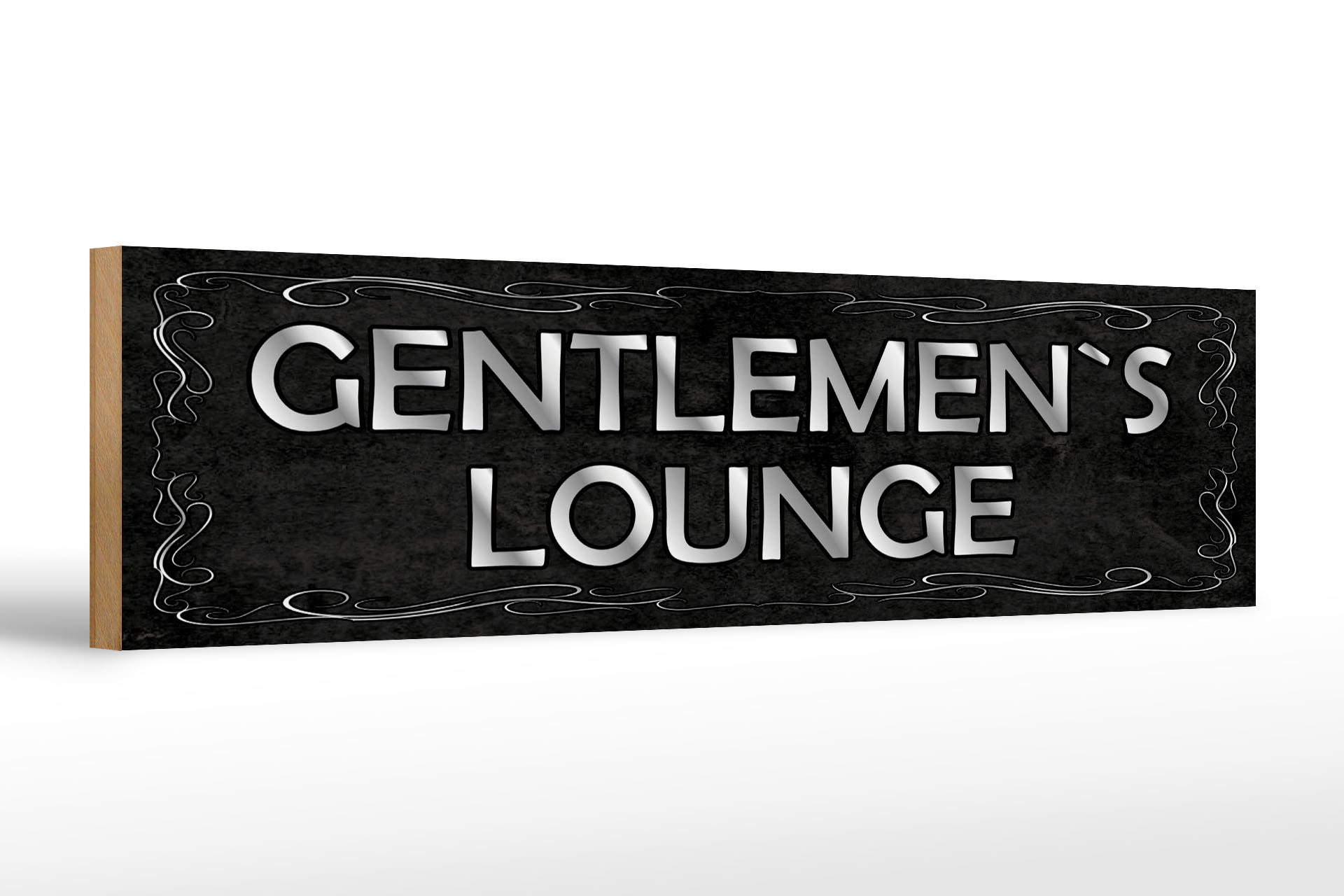Holzbild Hinweis 46x10 cm Gentlemen´s Lounge