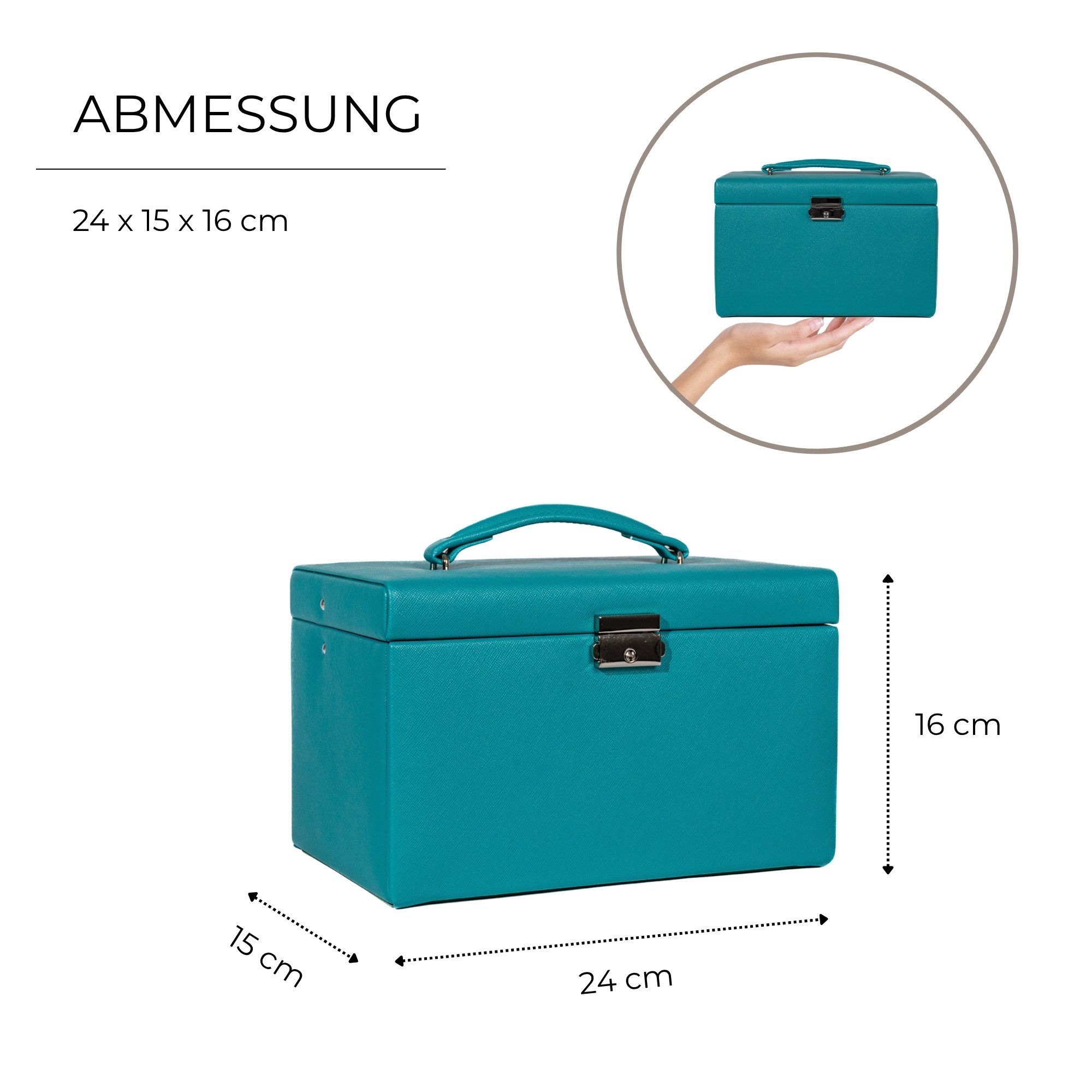 Friedrich23 Schmuckkasten Jolie 2.0 Kreuznarben-Optik günstig online kaufen