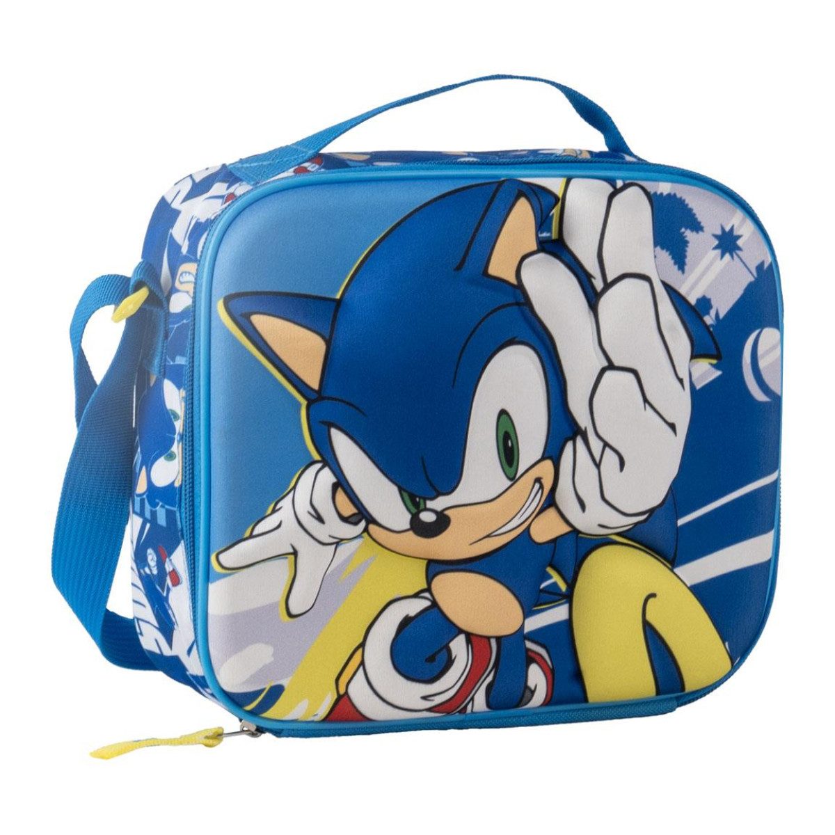 Sonic The Hedgehog Brottasche Lunchbag Kinder Isoliertasche Brottasche Snacks Pausenbrot Getränke