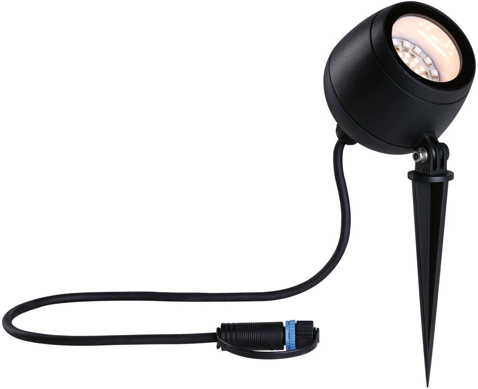 Paulmann Kikolo Tageslichtweiß, integriert, LED RGBW Gartenleuchte ZigBee RGBW Outdoor Shine Plug Spot fest & LED ZigBee,