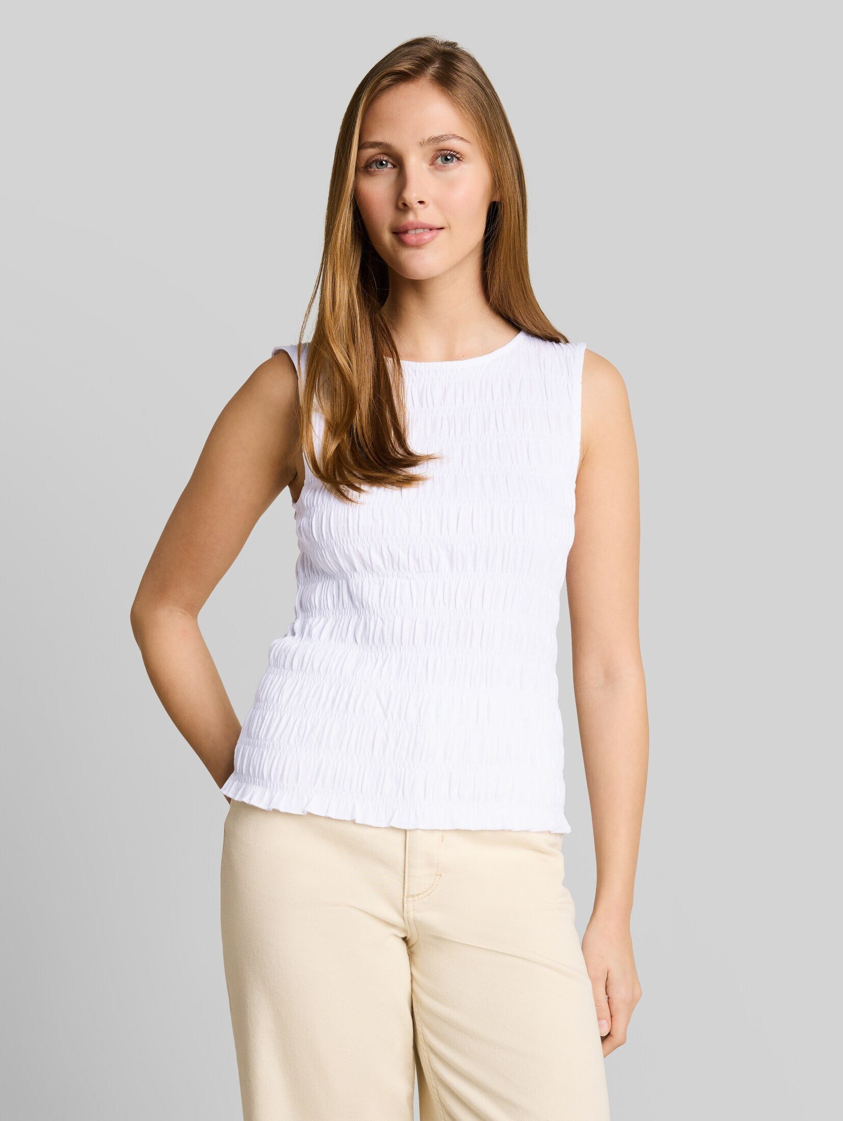TOM TAILOR Denim Trägertop T-Shirt Smock Top mit Stretch