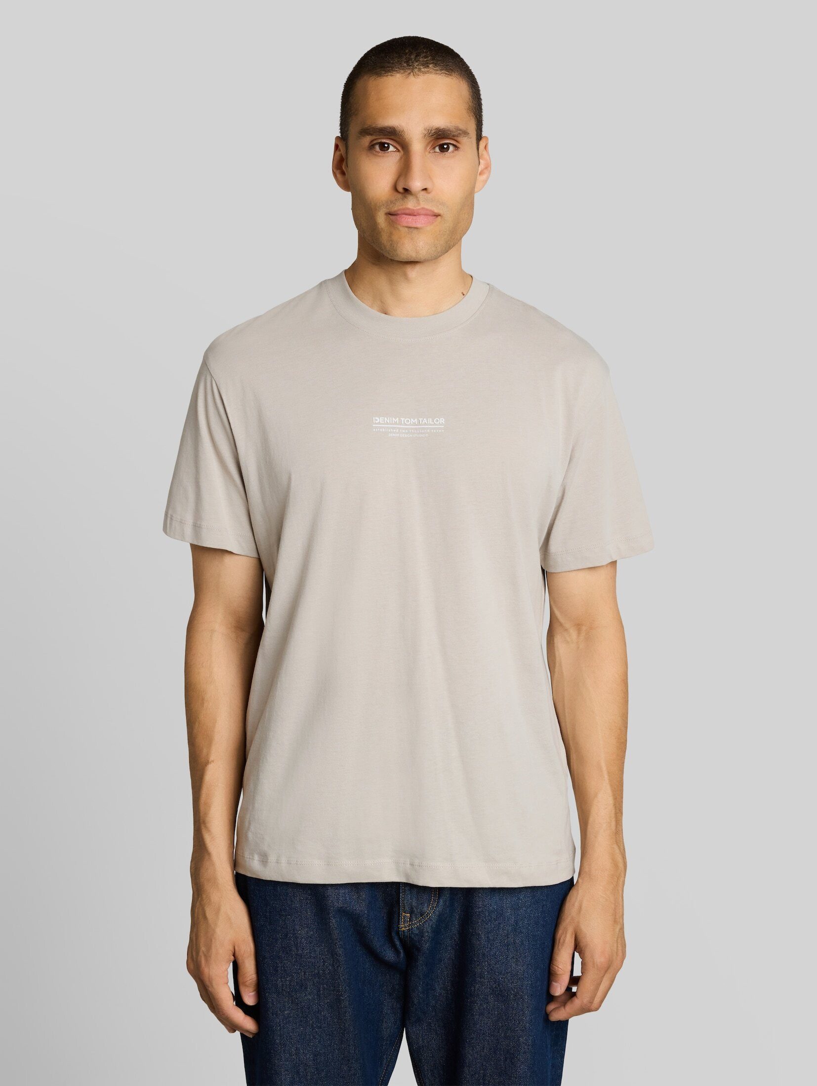 TOM TAILOR Denim T-Shirt T-Shirt (im Einserpack) Relaxed Fit T-Shirt aus Baumwolle
