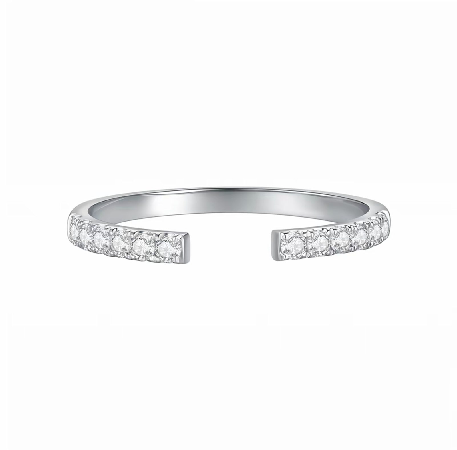 Jumpeak Diamantring Damen Diamantring,3Karat D VS1,Stapelring,ovaler Schliff, 14KGold, Geschenk zum Jahrestag,Weihnachtsgeschenk,Geburtstagsgeschenk