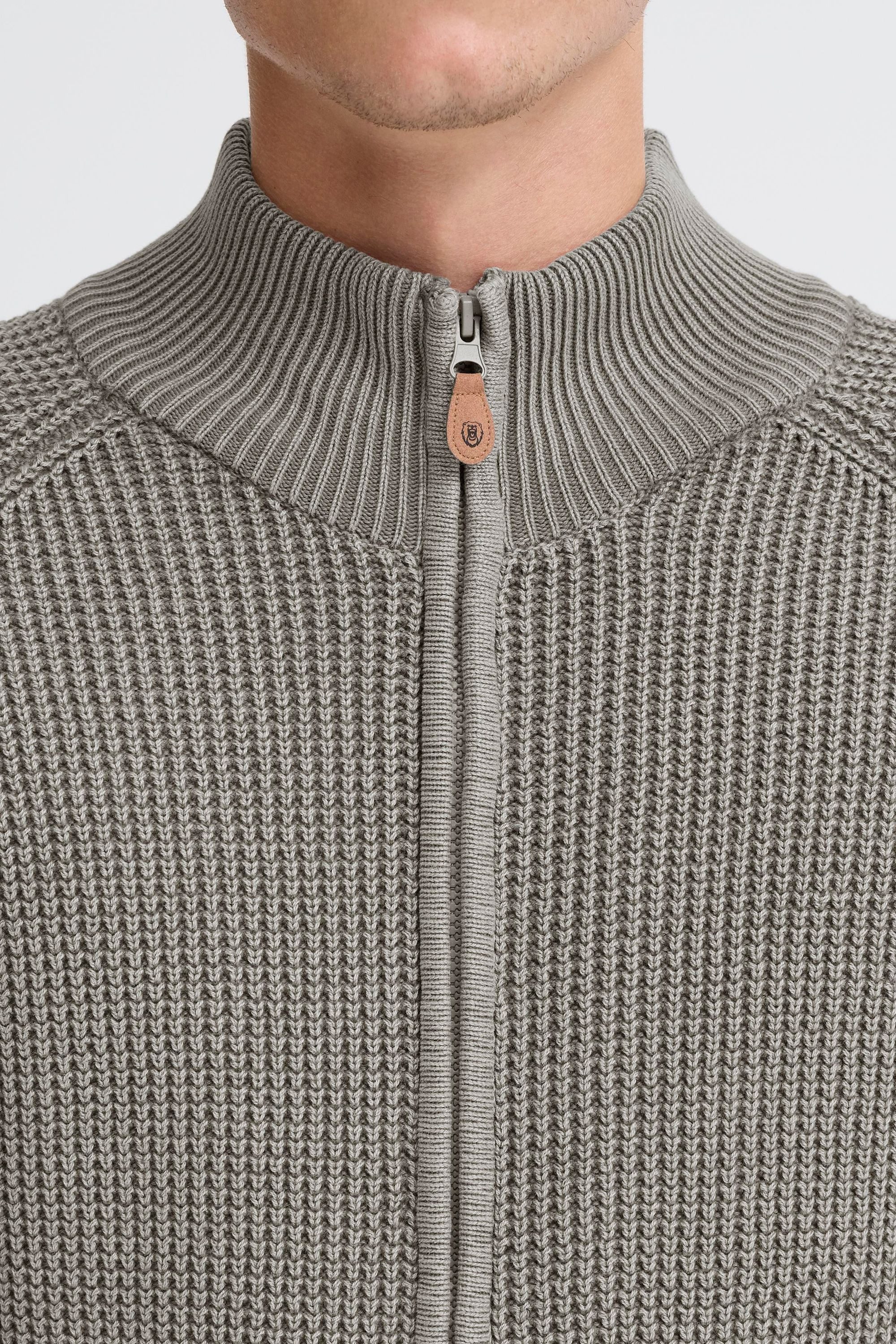Indicode Strickjacke IDRockly Modische Strickjacke mit Stehkragen