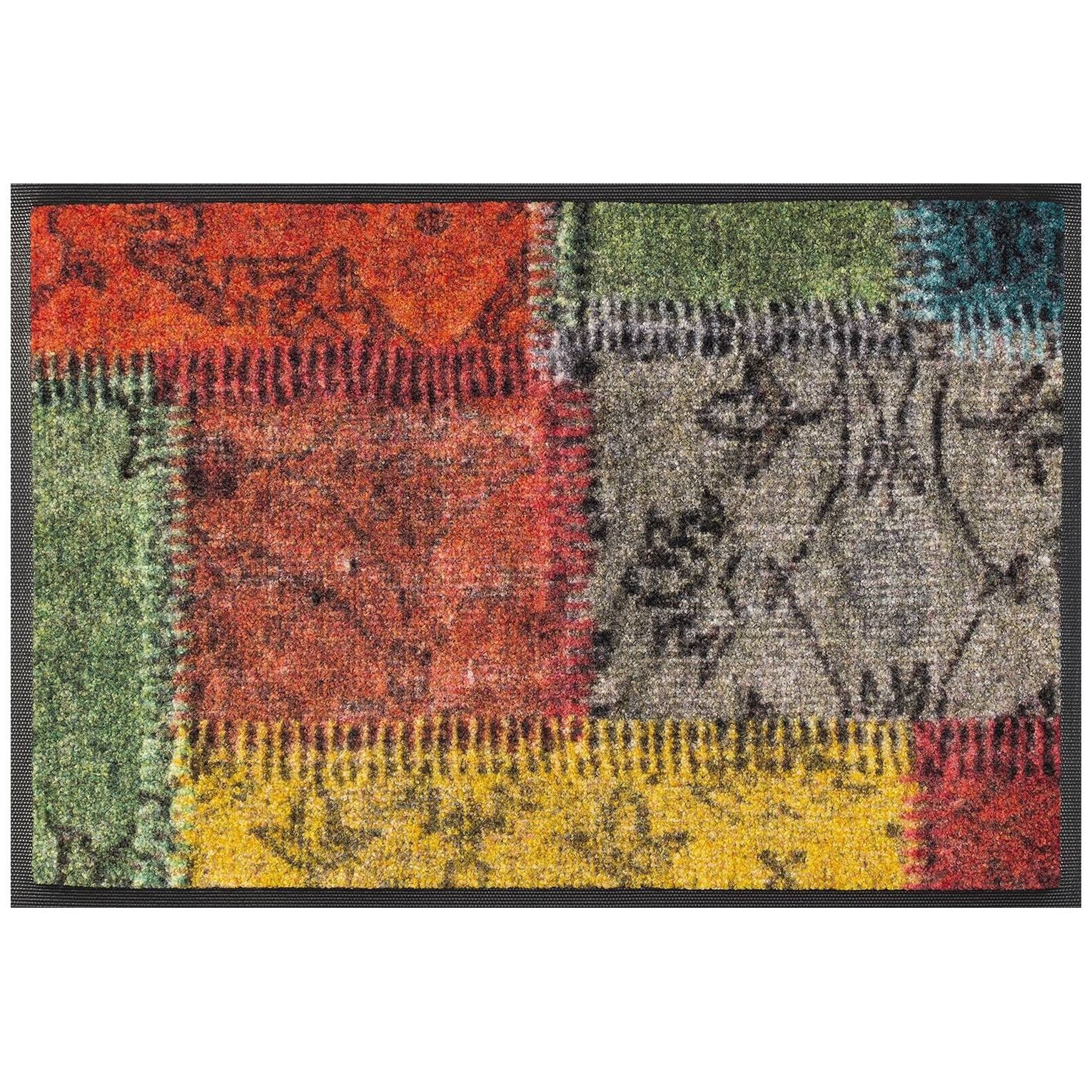 Floornovo Fußmatte Floornovo Schmutzfangmatte Retro waschbare Fussmatte, rechteckig, rutschfest