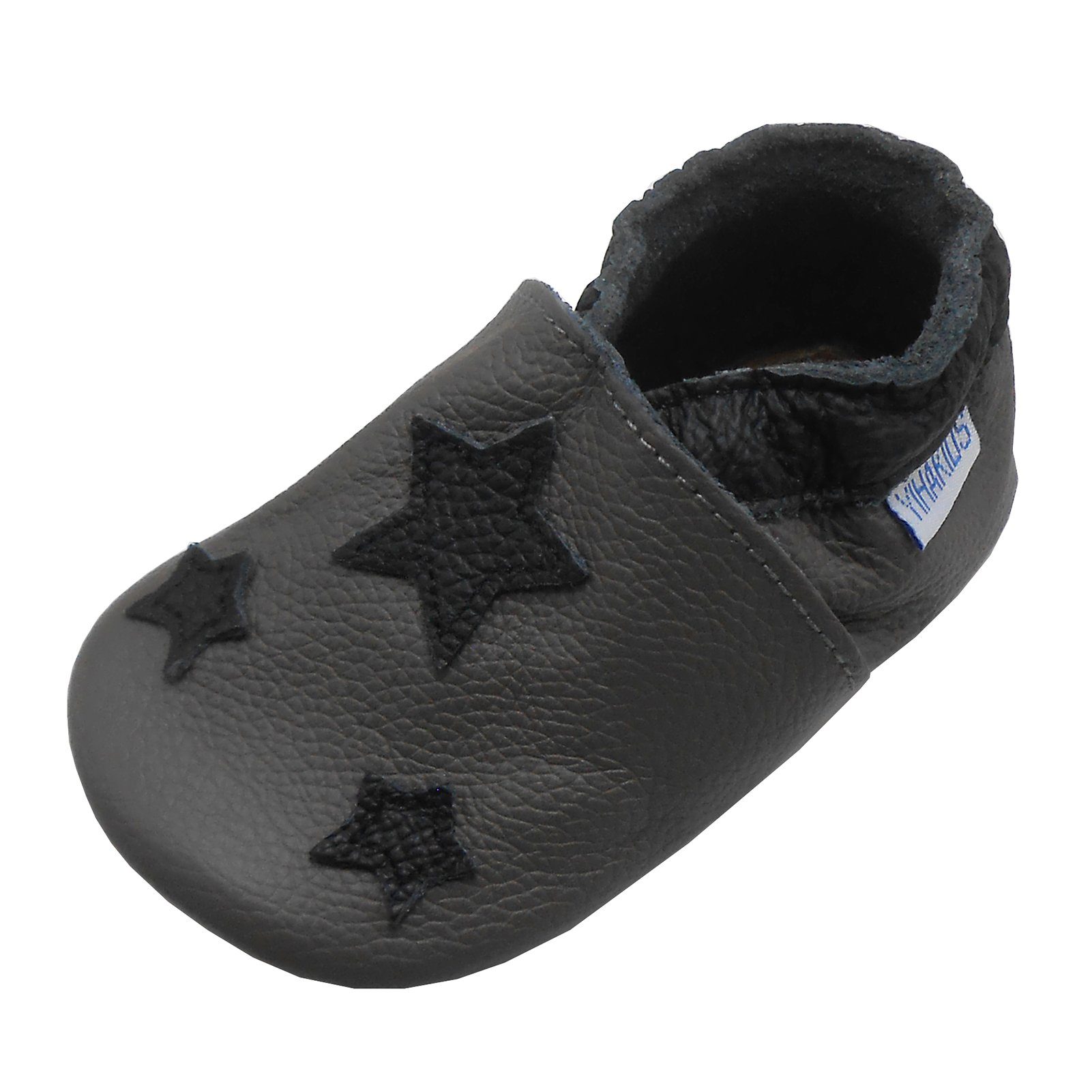 Yihakids Weiche Leder Krabbelschuhe Baby Lauflernschuhe Lederpuschen Stern Hausschuh