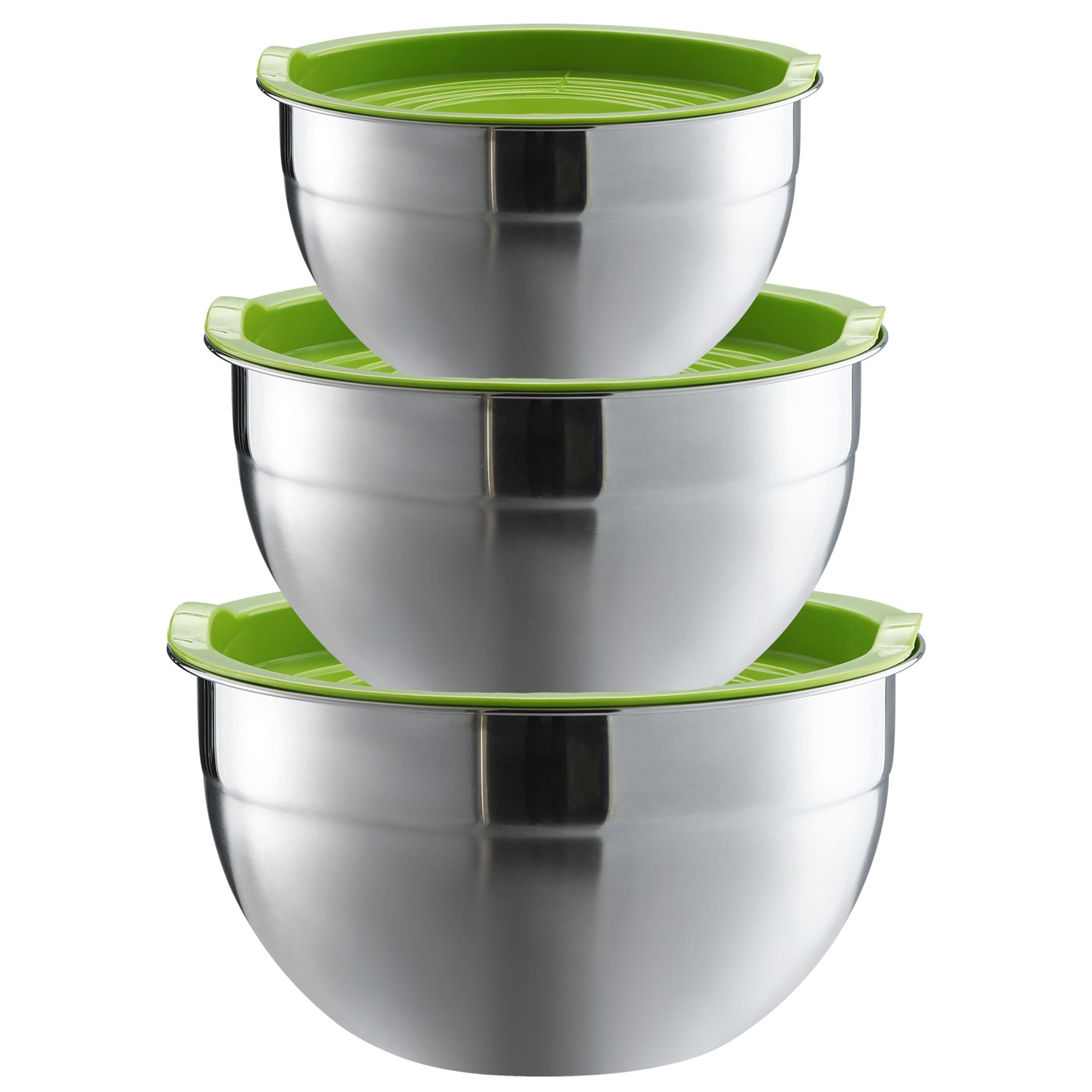 Kimmel 2 Stück Rührschüsseln 2,5 Liter - Weiße Kunststoff Schüsseln Für Küche | Spülmaschinenfest