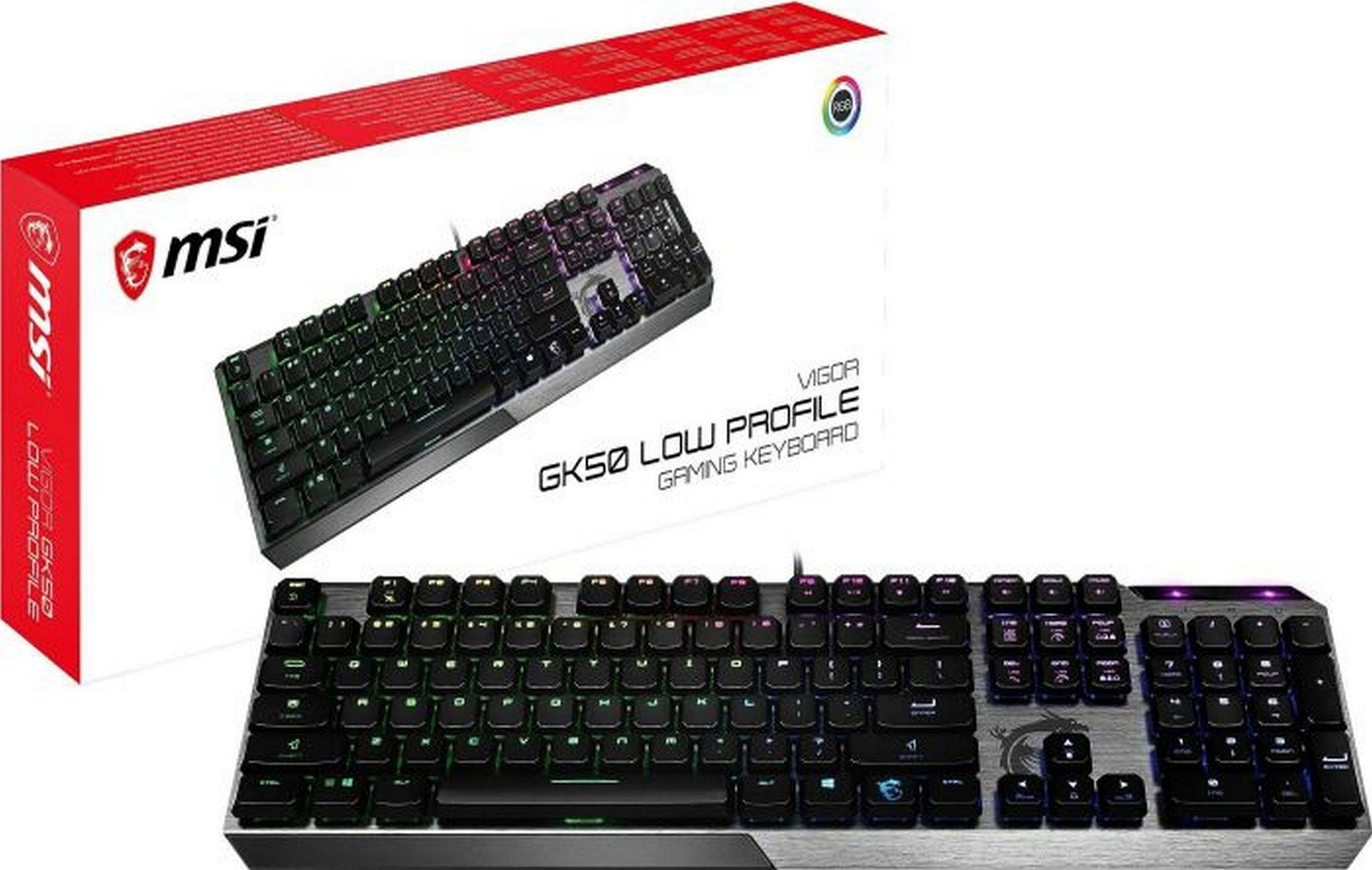 MSI VIGOR PROFILE Gaming-Tastatur GK50 LOW