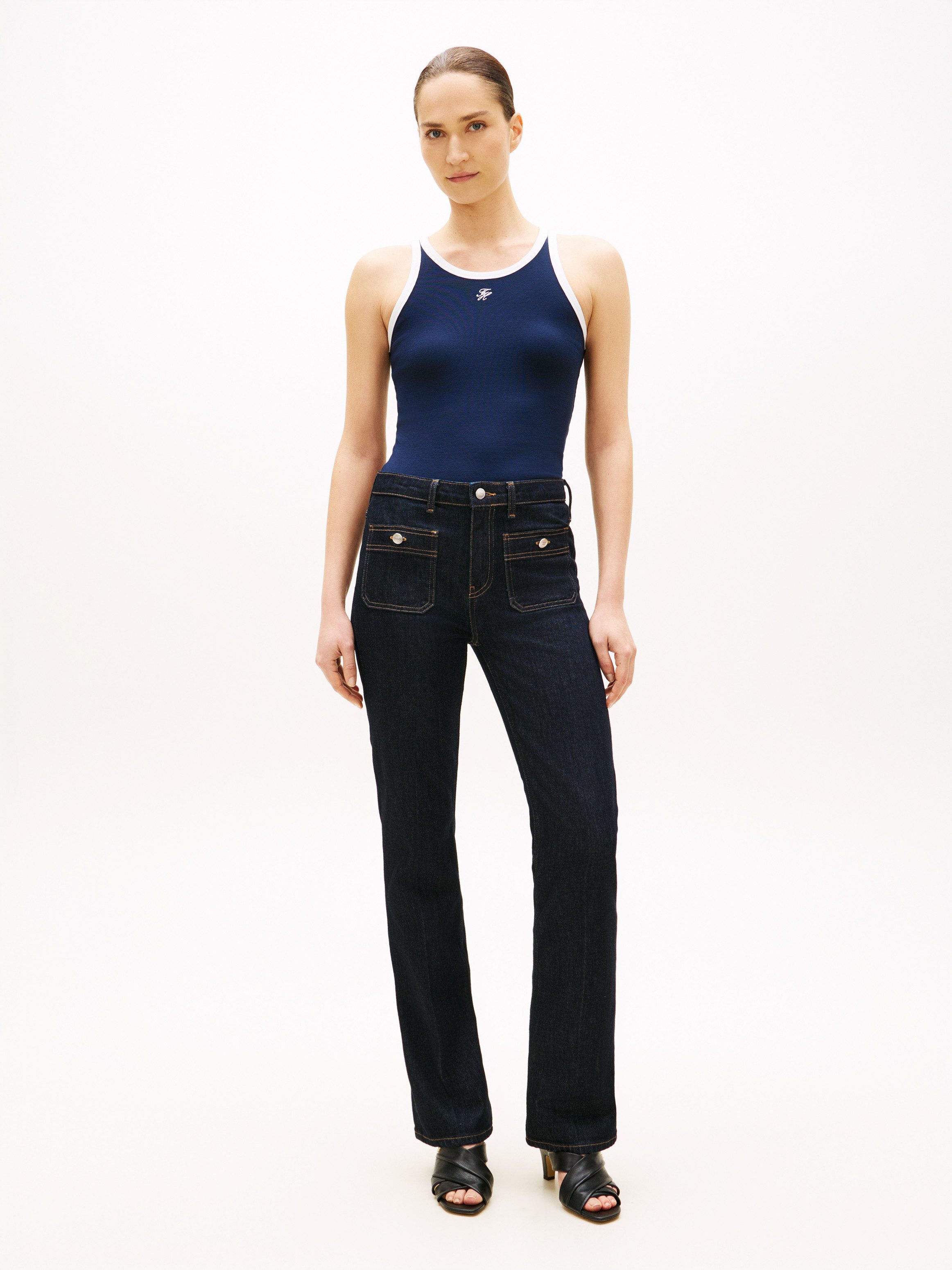 Tommy Hilfiger Bootcut-Jeans DNM RINSE BOOTCUT RW