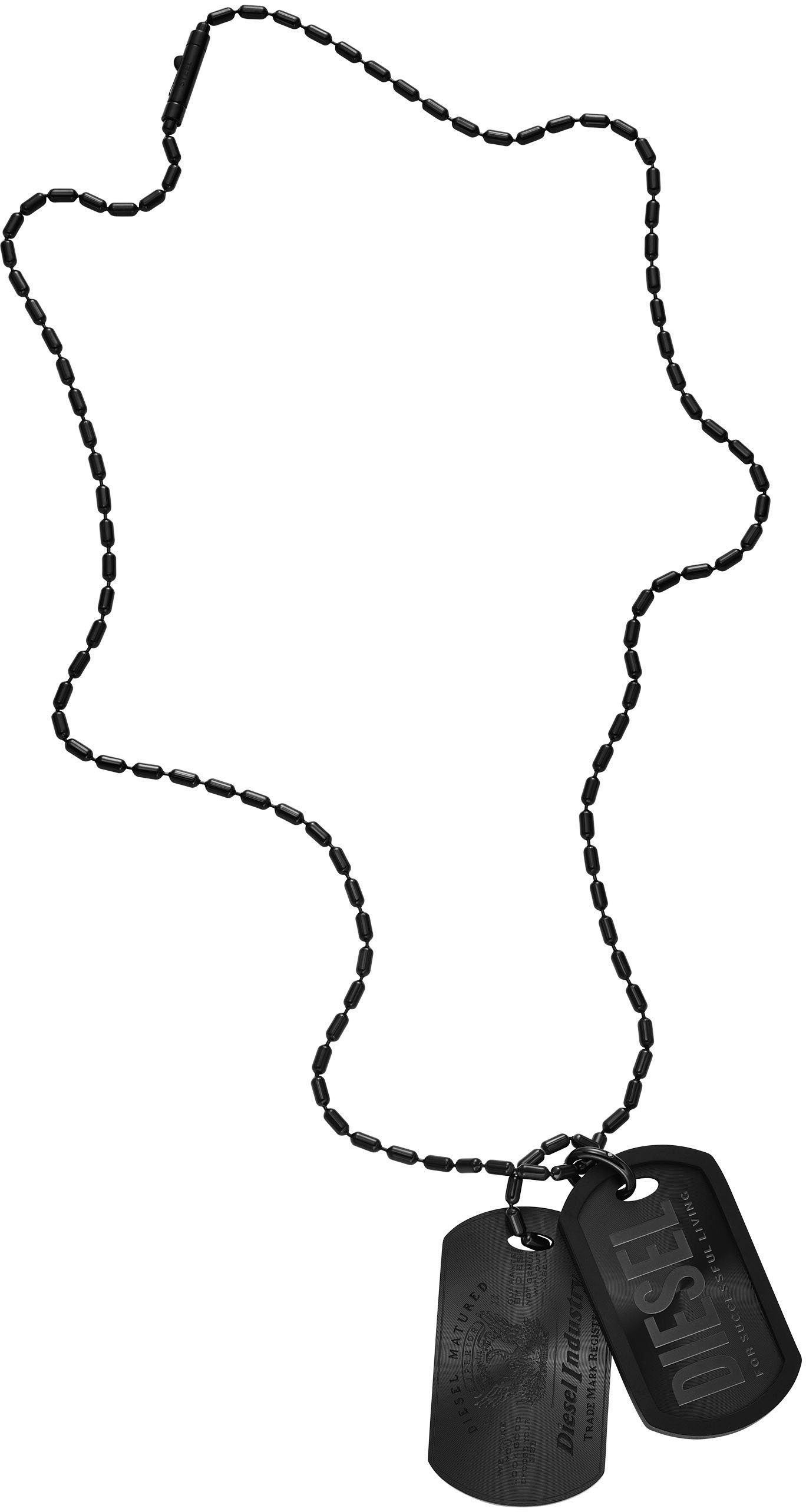 Diesel Kette mit Anhänger Schmuck Geschenk Edelstahl Polyurethan Halskette günstig online kaufen