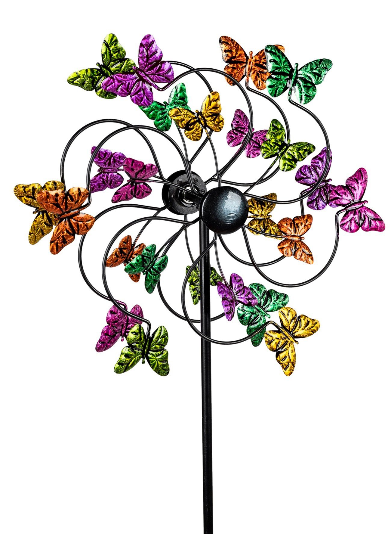 Schmetterling Gartendeko Set) Metall Windrad Deko-Windrad 35x124cm (kein dekojohnson