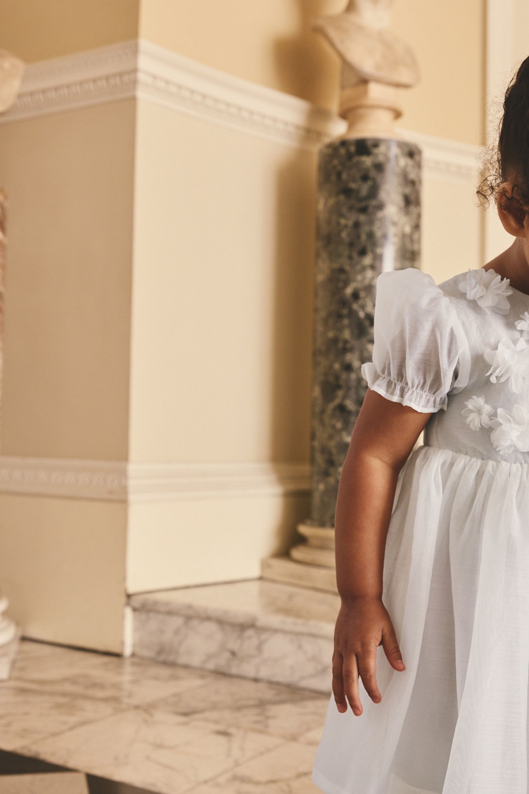 Next Partykleid Kleid mit Ansteckblume (1-tlg)