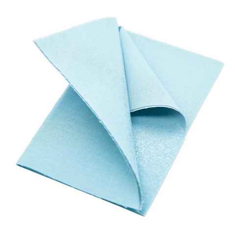 maDDma Patchies 3 zuschneidbare Flicken, Stoff - 100 % Baumwolle, Klebstoff - Polyethylen, hellblau