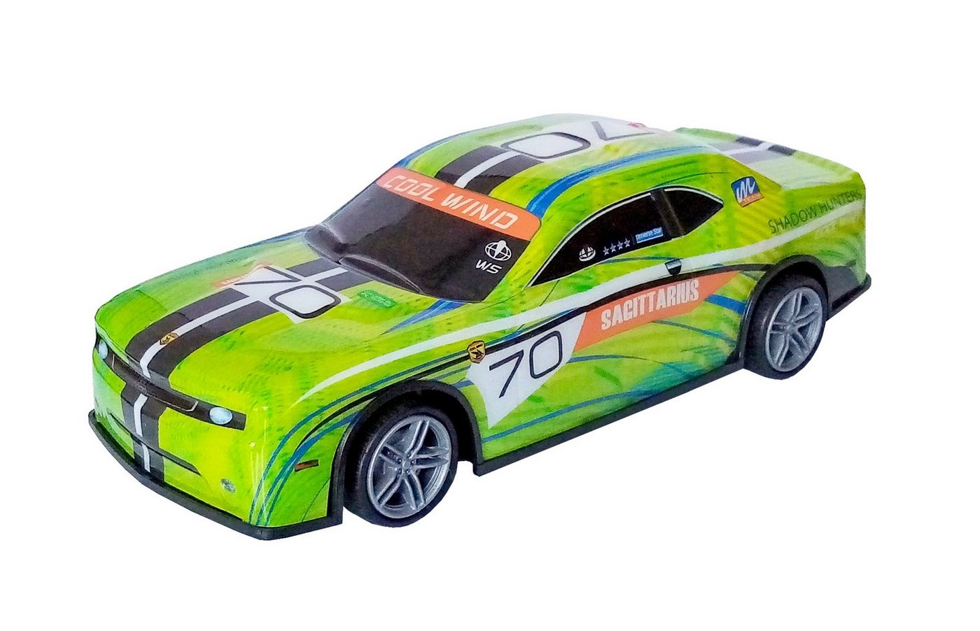 Thumbnail - Toi-Toys RC-Auto RC Rally Auto 20cm ferngesteuert Modellauto Modell 66 (Grün/Blau - 70), Rennauto Rallyauto Fahrzeug Rac...