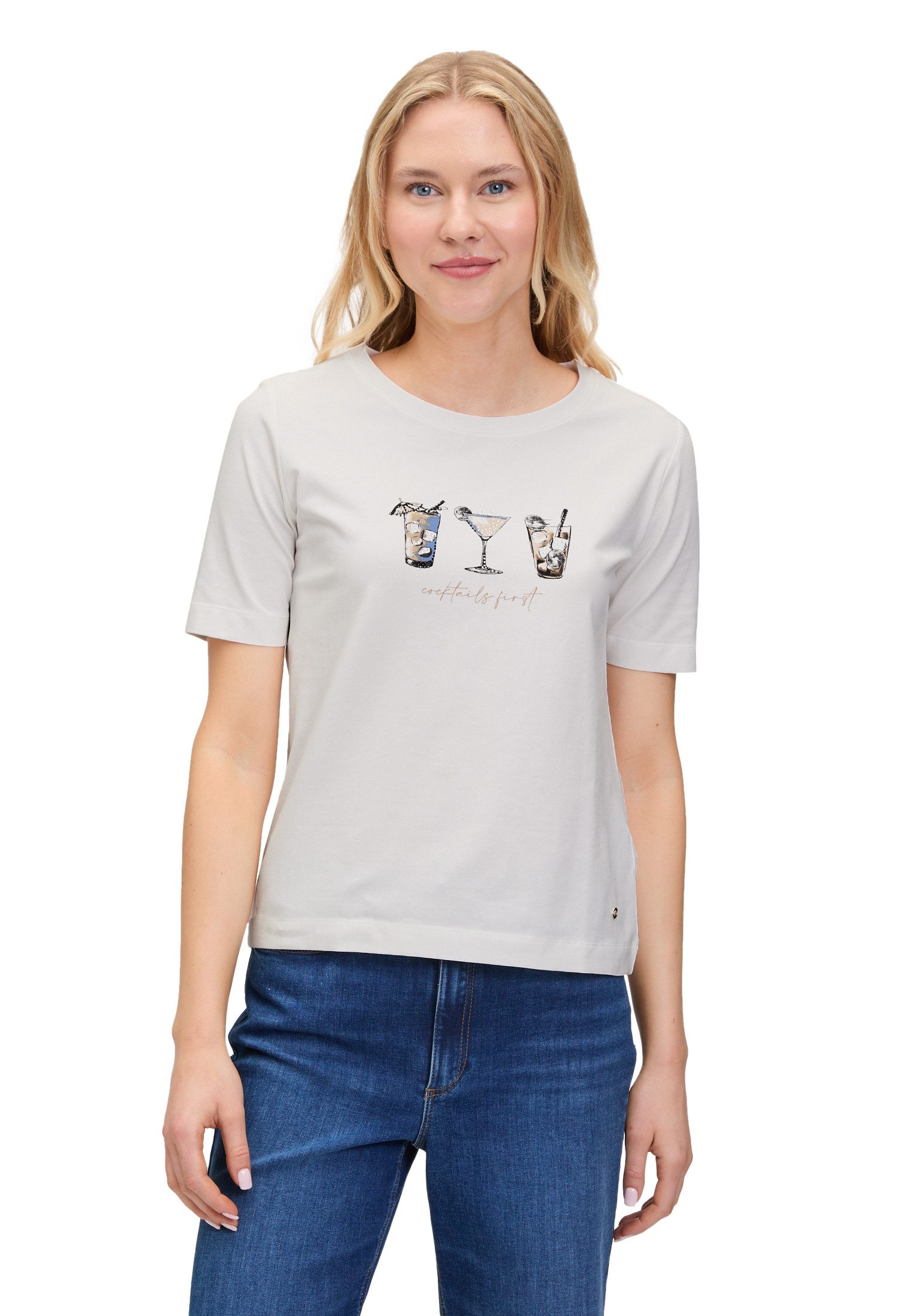 Kurzarmshirt Betty & Co Casual-Shirt mit Print