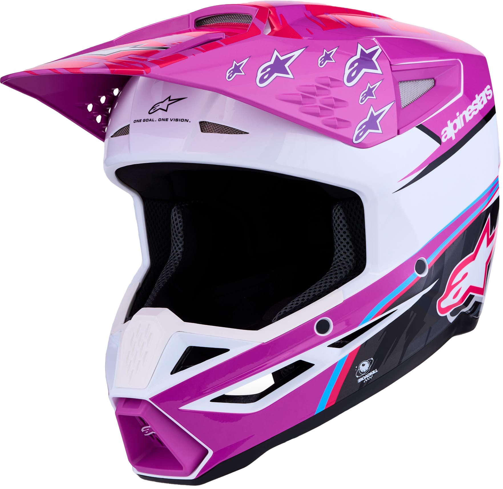 Alpinestars Motocrosshelm S-M3 Falcon Motocross Helm, Notfallsystem-polsterung (eqrs)