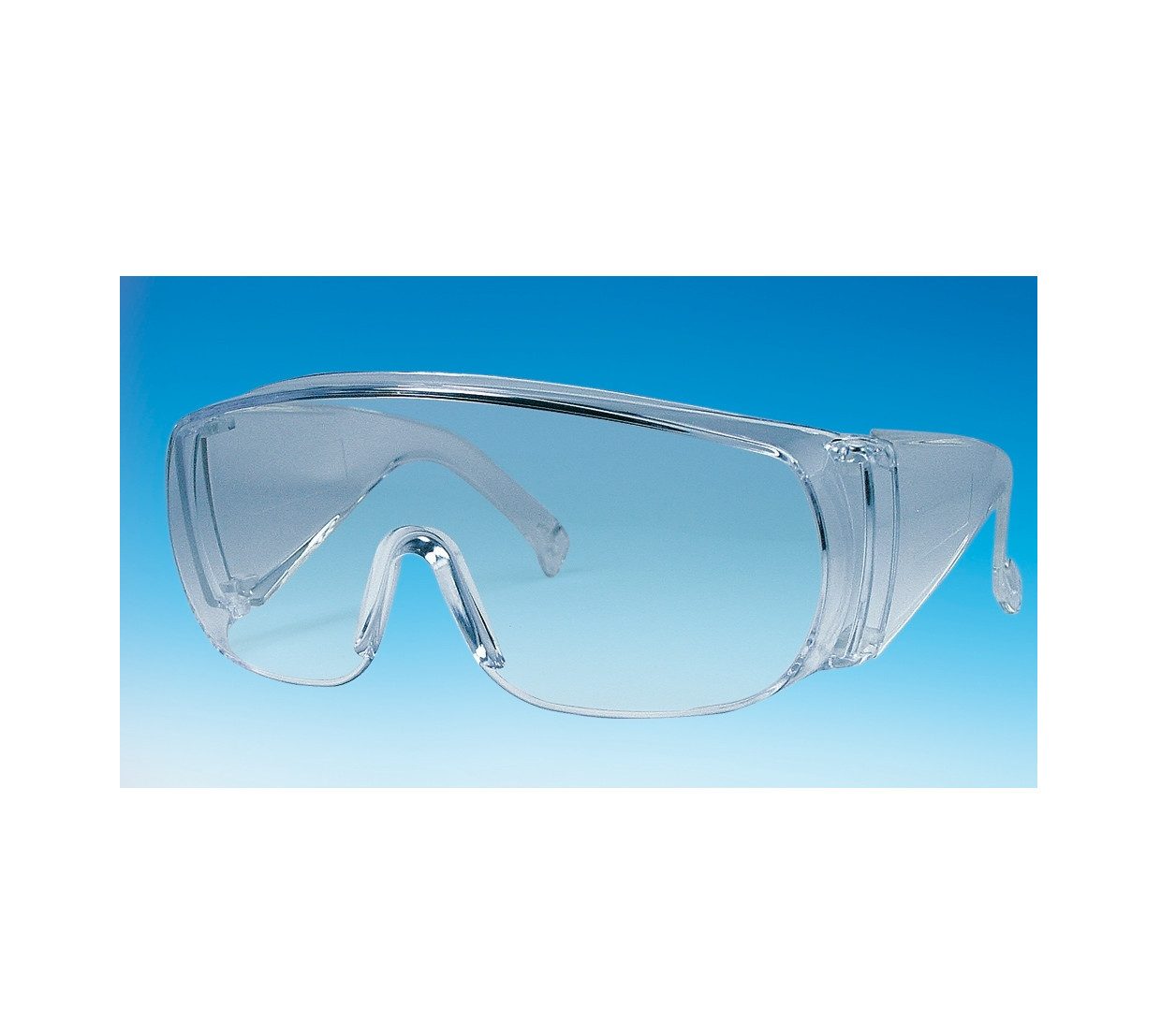 DocMed Arbeitsschutzbrille Schutzbrille Überziehschutzbrille Überbrille, (1St), Leicht und komfortabel, Integrierter Seiten- und Augenbrauenschutz