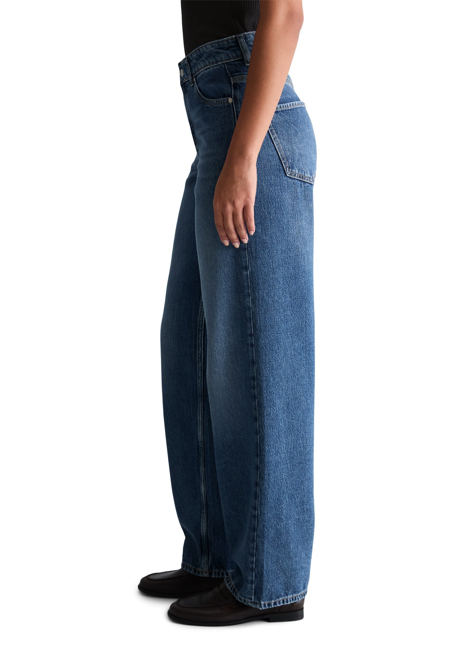 Marc O'Polo DENIM Weite Jeans aus Lyocell-Mix ohne Stretch