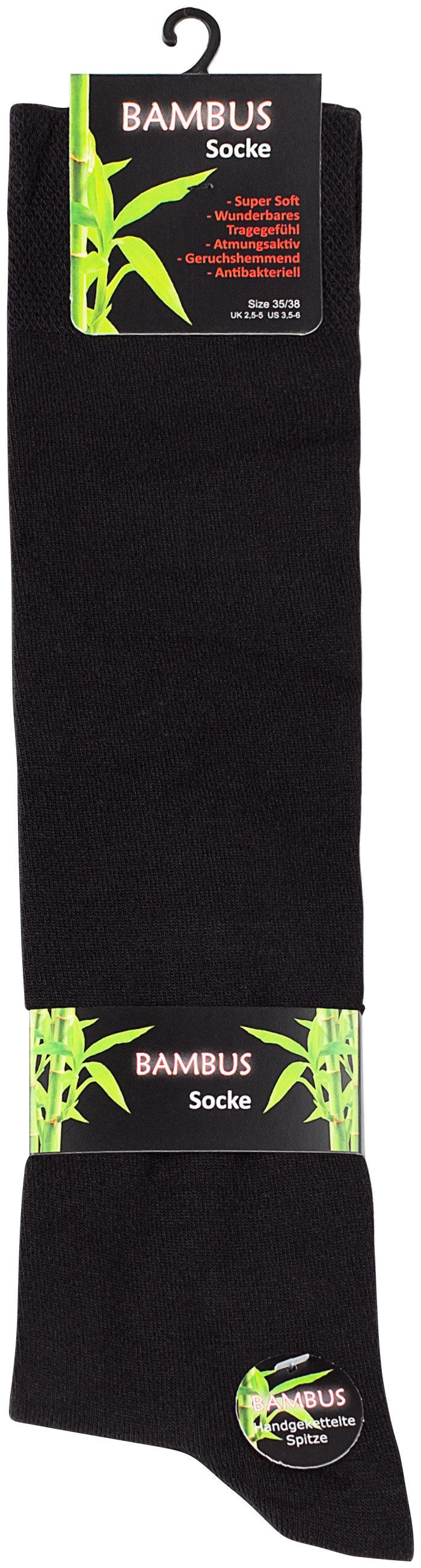 Vincent Creation® Kniestrümpfe (4-Paar) mit handgekettelter Spitze