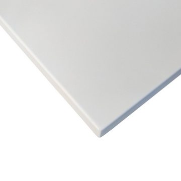 Papermoon Infrarotheizung PREMIUM "Qual. Metall", rahmenlos weiß leicht strukturierte Oberfläche, TÜV-Rheinland/ GS zertifiziert, sehr angenehme Strahlungswärme