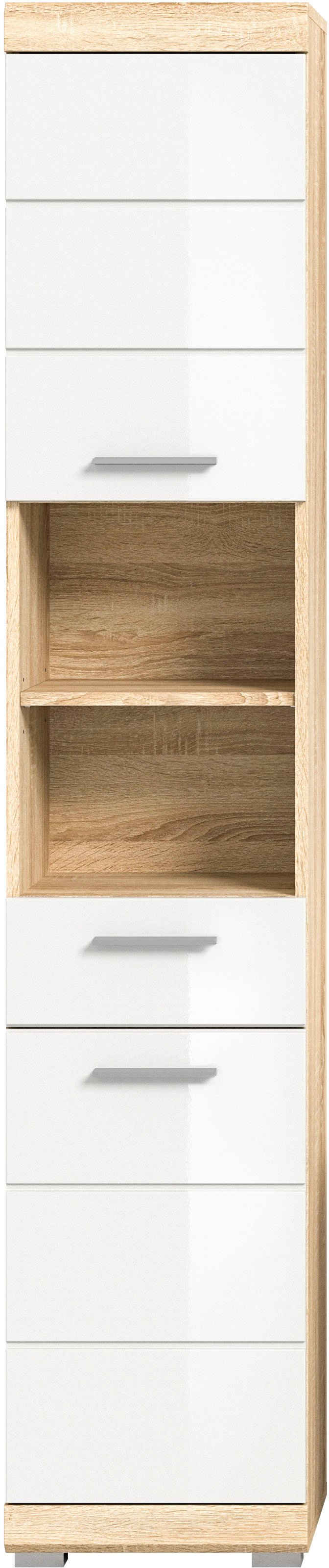 INOSIGN Hochschrank Siena (1-St) Badmöbel Badschrank, 2 Türen, 2 offene Fächer, Breite 37 cm