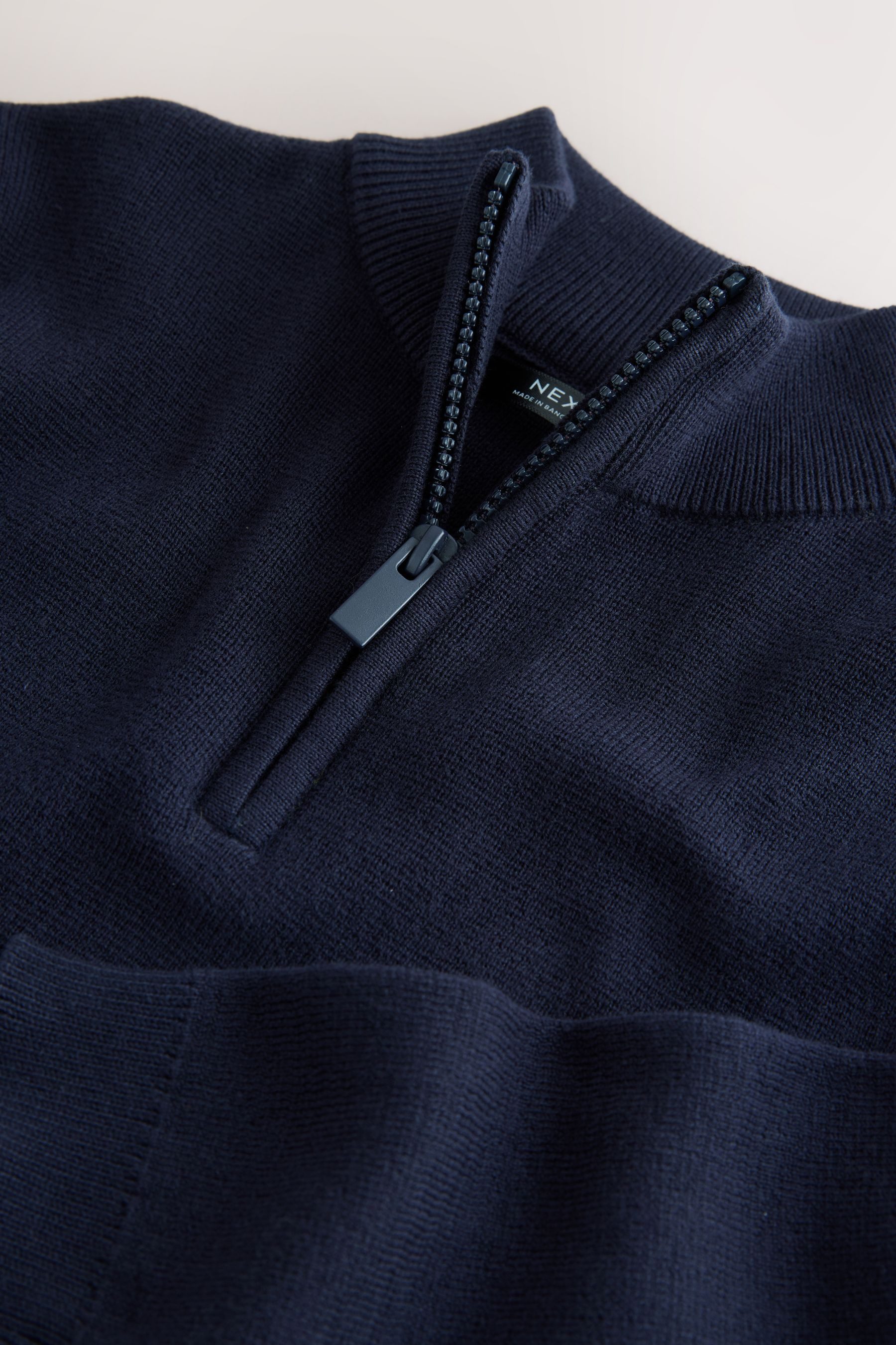 Next Troyer Pullover mit 1/4-Reißverschluss (1-tlg)