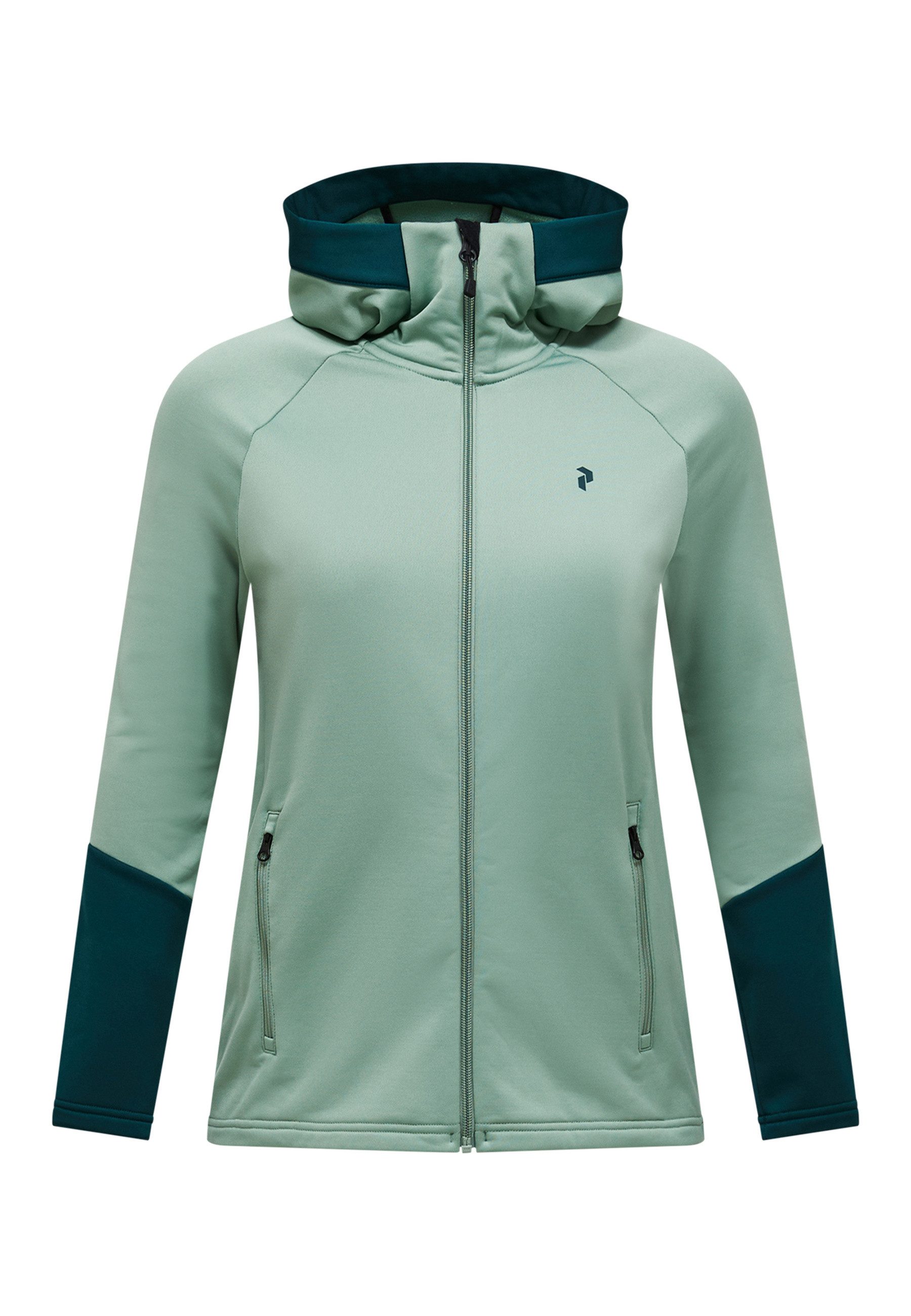 Peak Performance Fleecejacke W Rider Essentials Midlayer Zip Hood mit sportivem Design