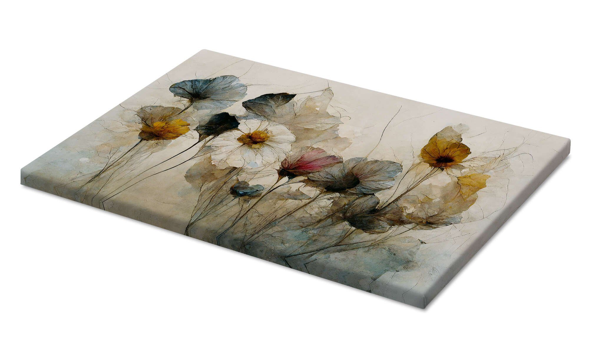 Posterlounge Leinwandbild treechild, Trockenblumen Arrangement, Malerei günstig online kaufen