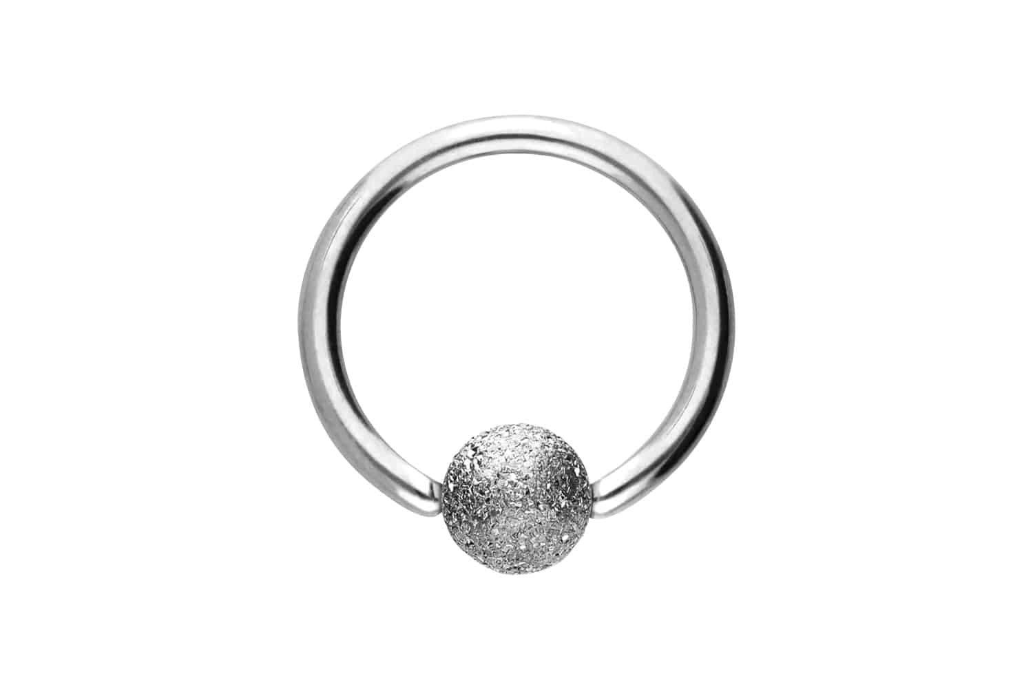 PIERCINGLINE Nasenpiercing Chirurgenstahl Klemmkugelring DIAMANTOPTIK (Klemm-Ringe, 1-tlg)