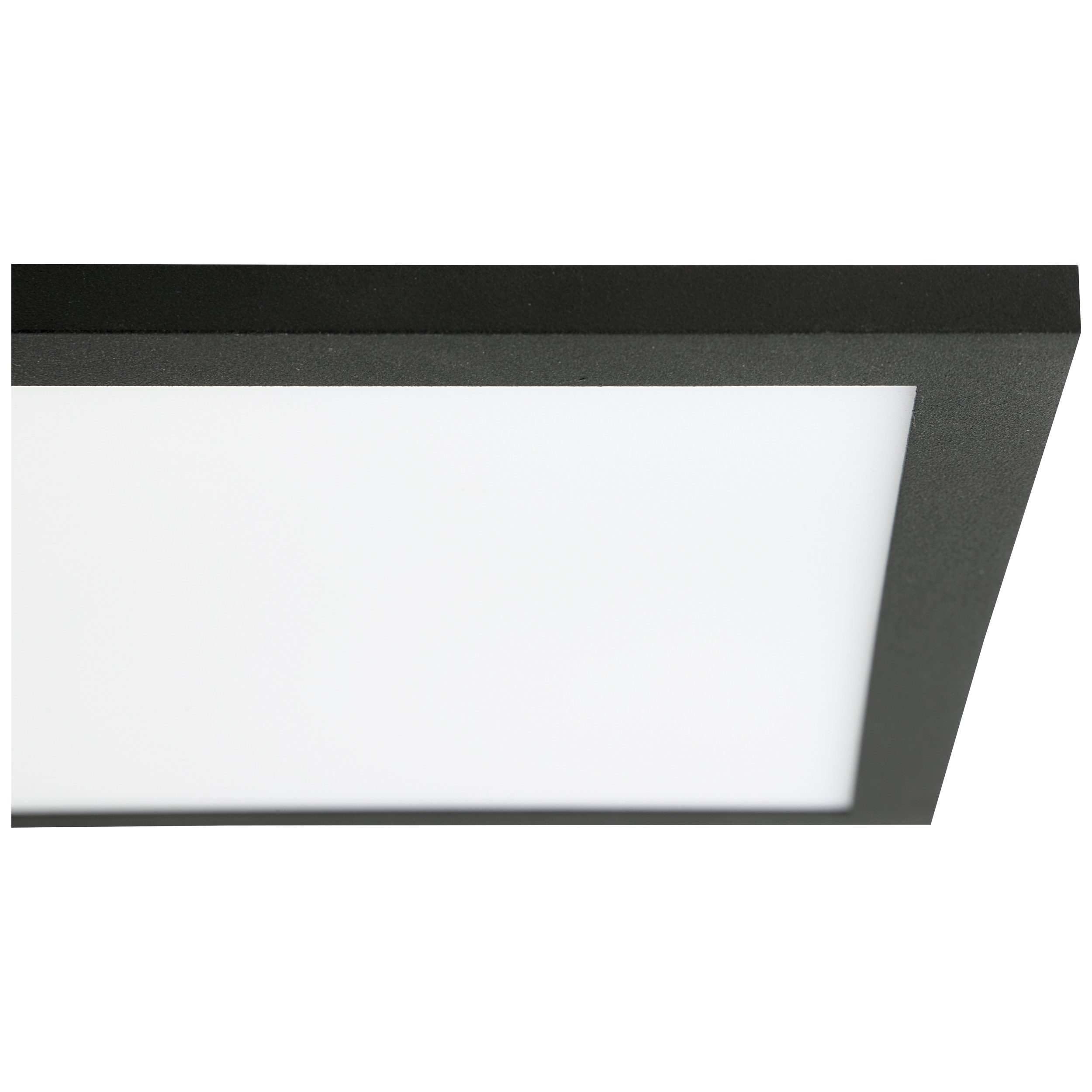 Lightbox LED Deckenleuchte, LED 4000 kaltweiß, 120 fest 4000 Metall/Kunststoff, integriert, K, 30 cm, schwarz/weiß lm, x