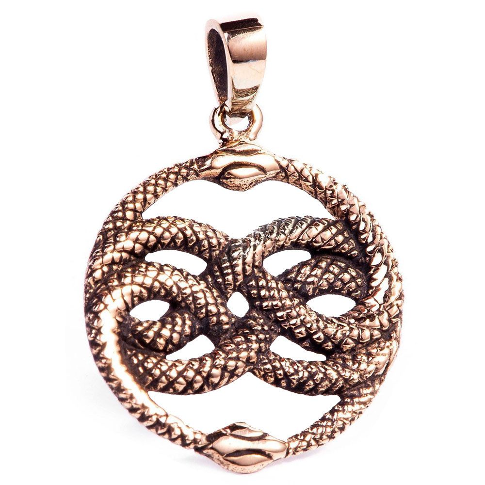Kettenanhänger Aurin Schlangen Bronze Anhänger Auryn - Schlangen - 21mm Duchmesser