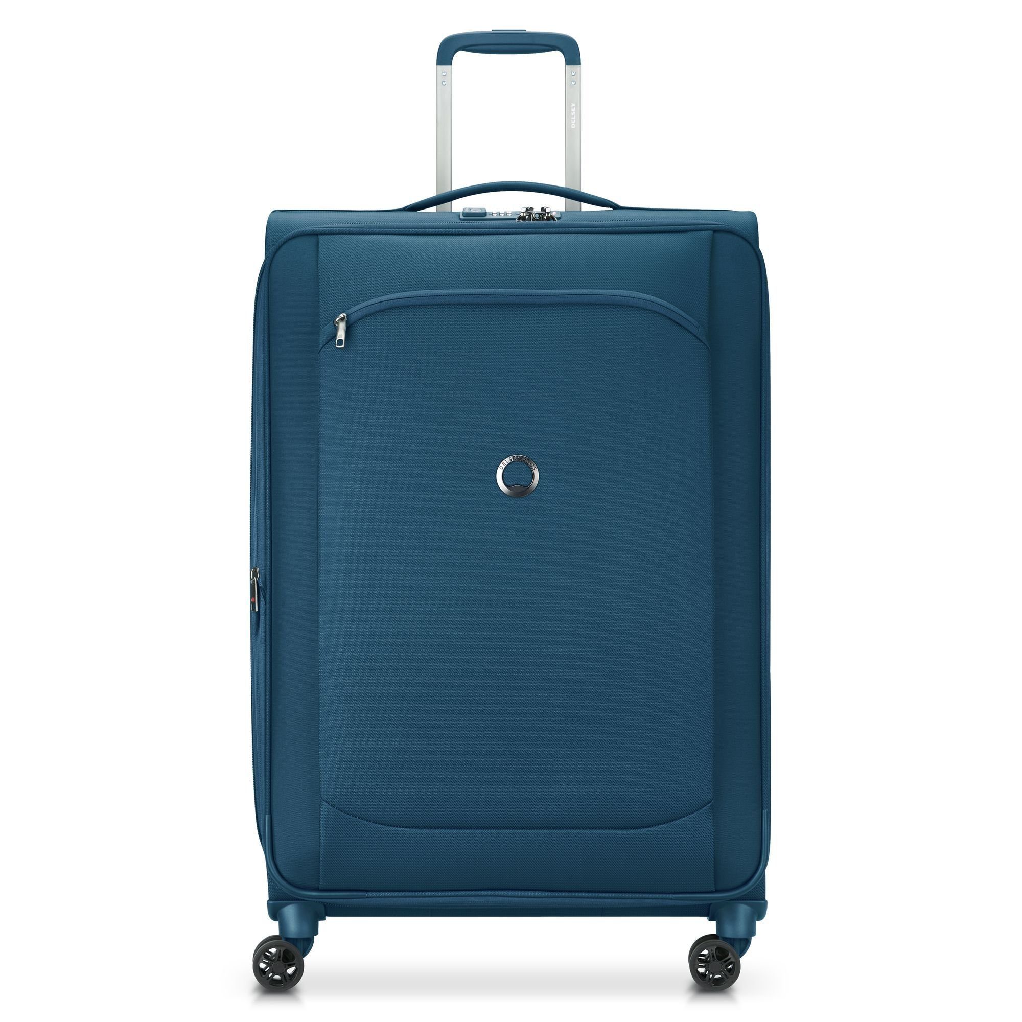 Delsey Weichgepäck-Trolley Montmartre Air, 4 Rollen, PET blau | Weichschalenkoffer