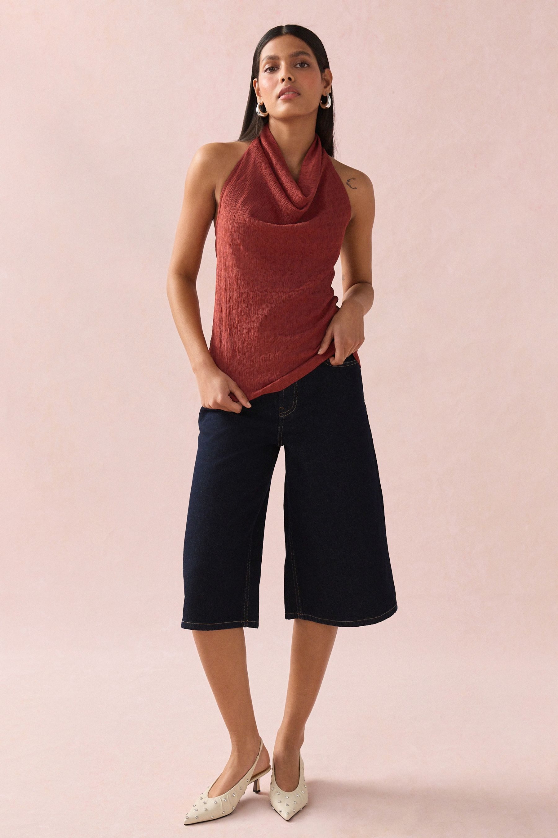 Next Neckholdertop Strukturiertes Neckholder-Oberteil (1-tlg) günstig online kaufen